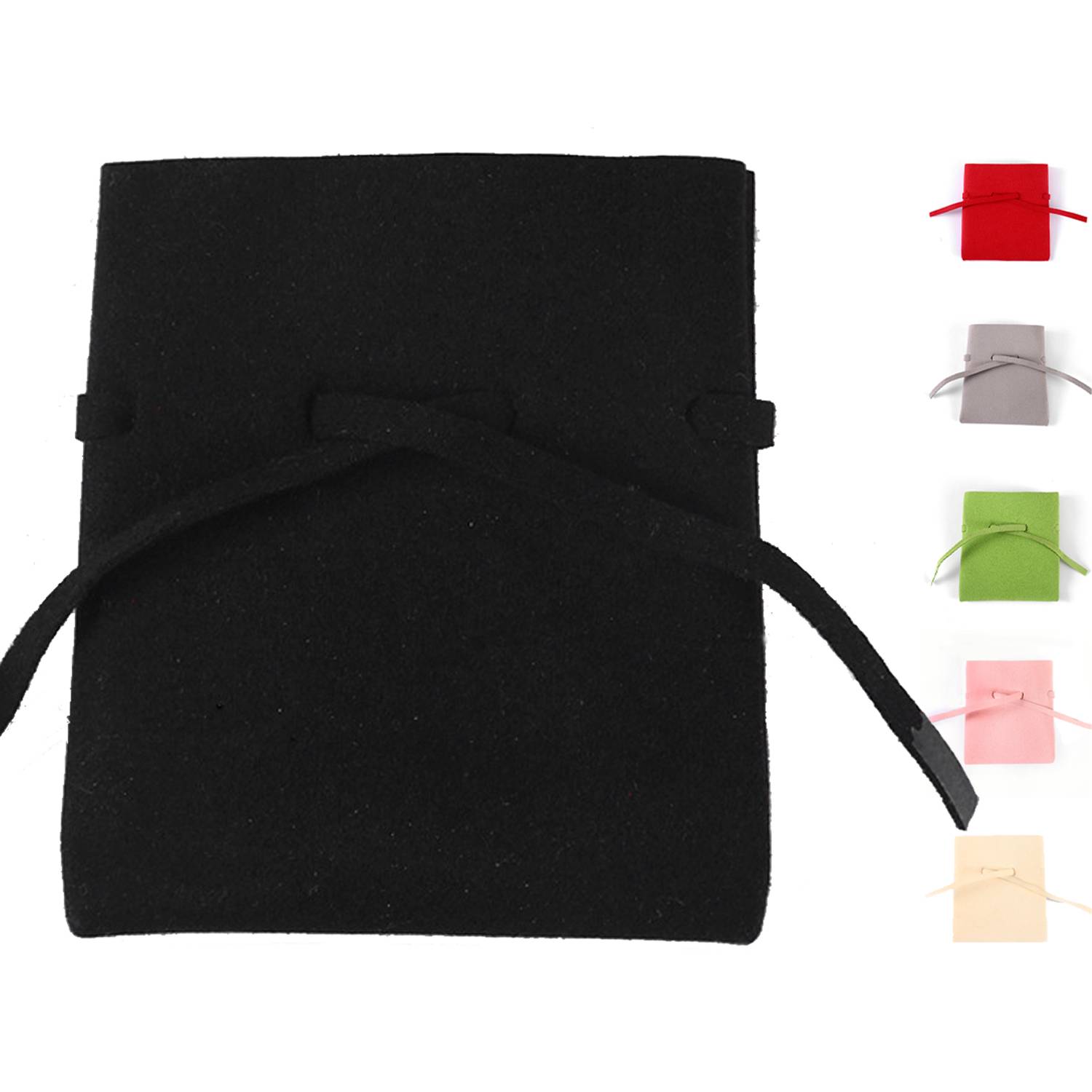 Microfiber Velvet Jewelry Drawstring Pouch 7