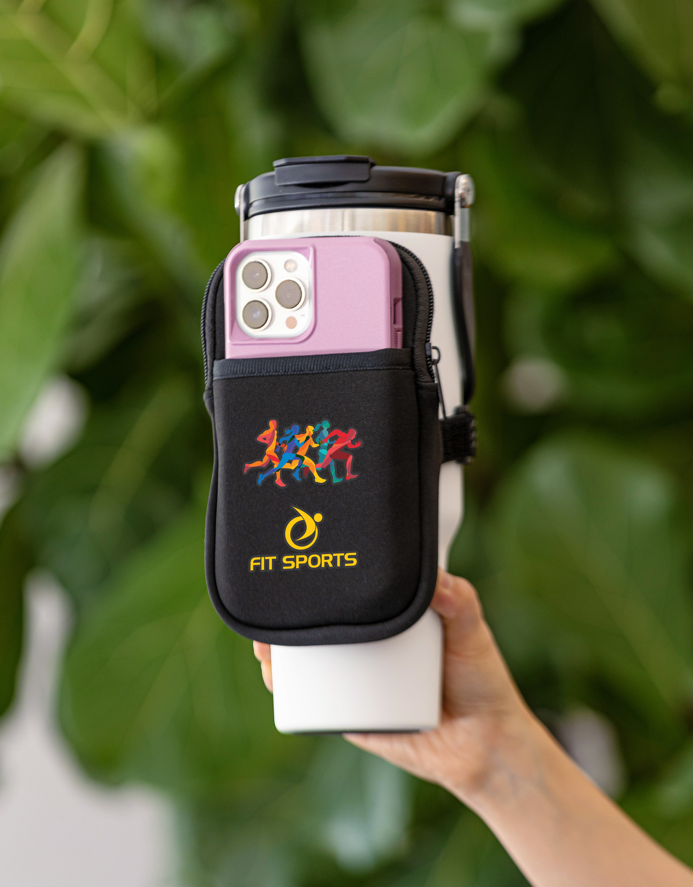 Cup Caddy Zippered Pouch for Large Mugs 8