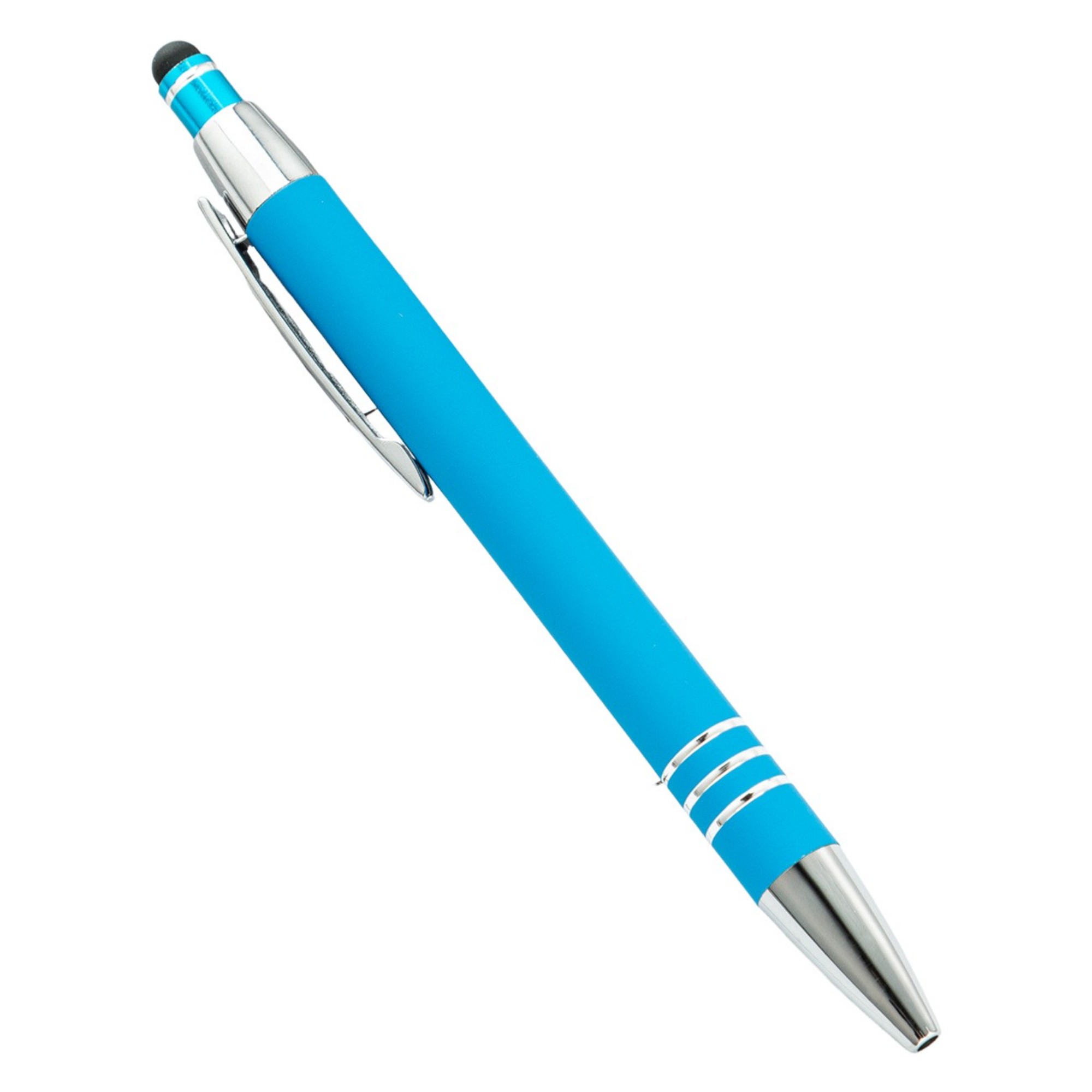 Metal Touch Screen Ballpoint Pen With Press Design 5.4" 4