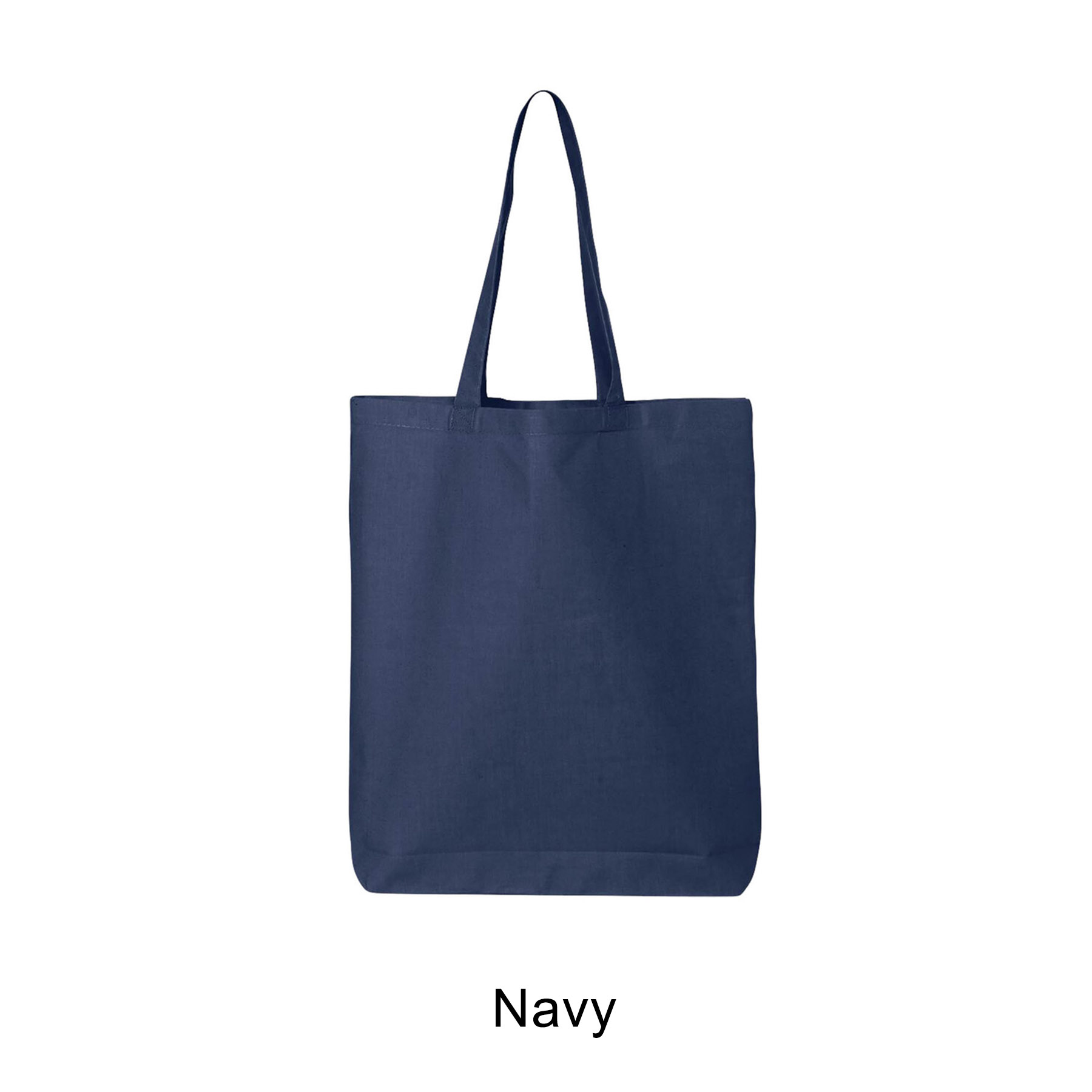 6 oz. 100% Cotton Canvas Tote Bag w/Bottom Gusset 17