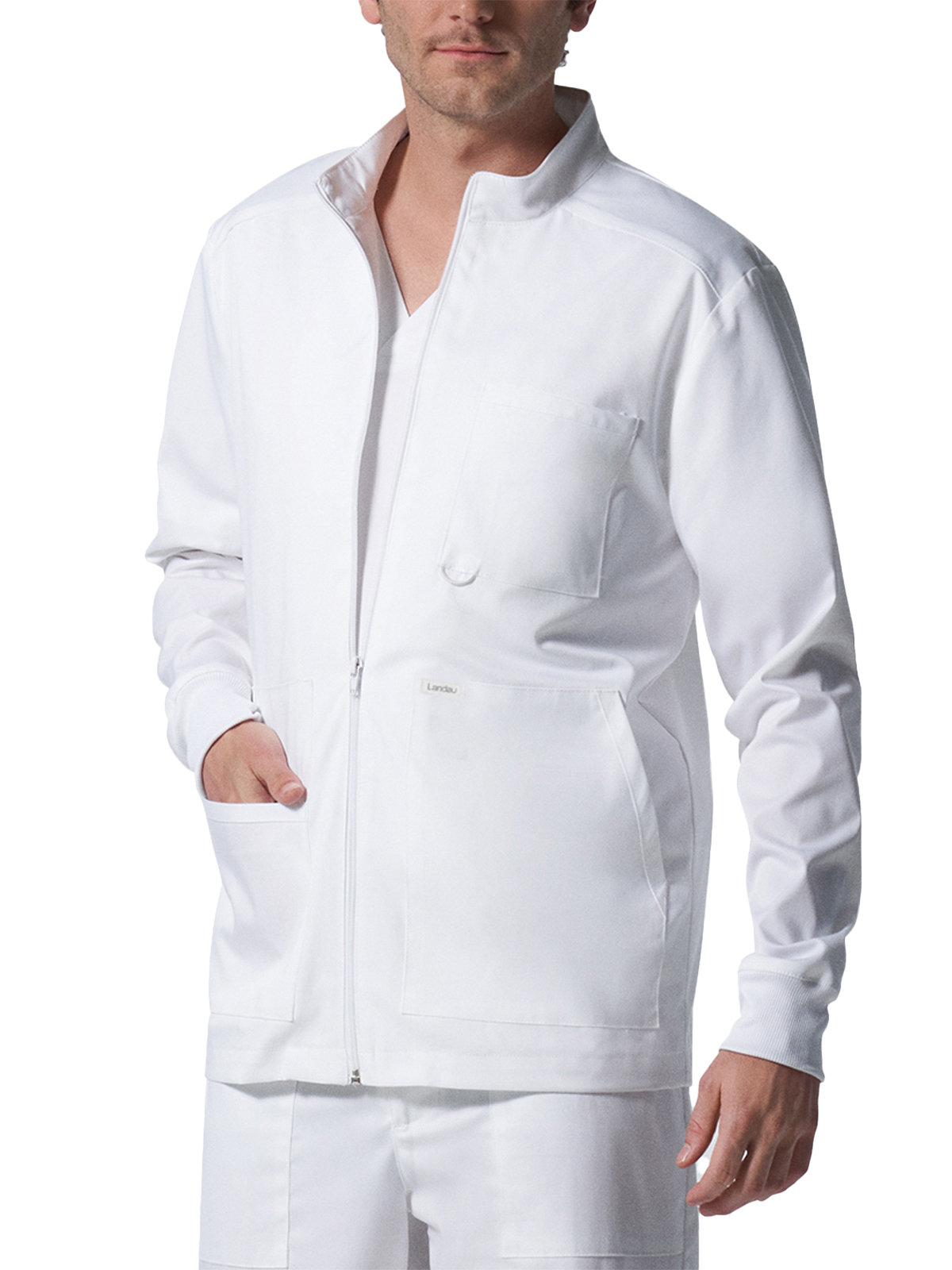 Landau - ProFlex - Men's Four-Pocket Mock Neck Zip-Front Jacket 7