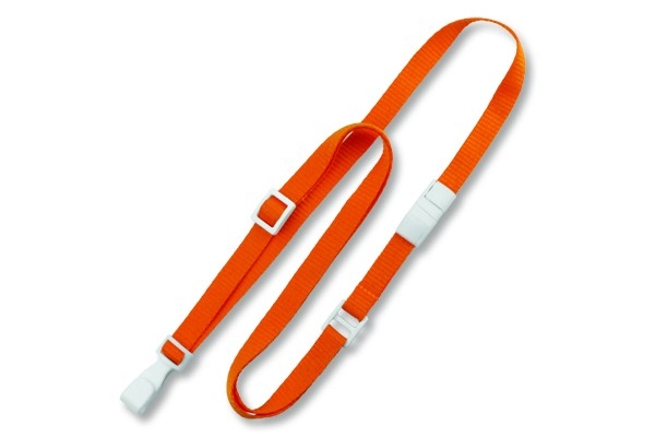 3/8" Flat Adjustable Breakaway Lanyard (Plastic J-Hook) 6