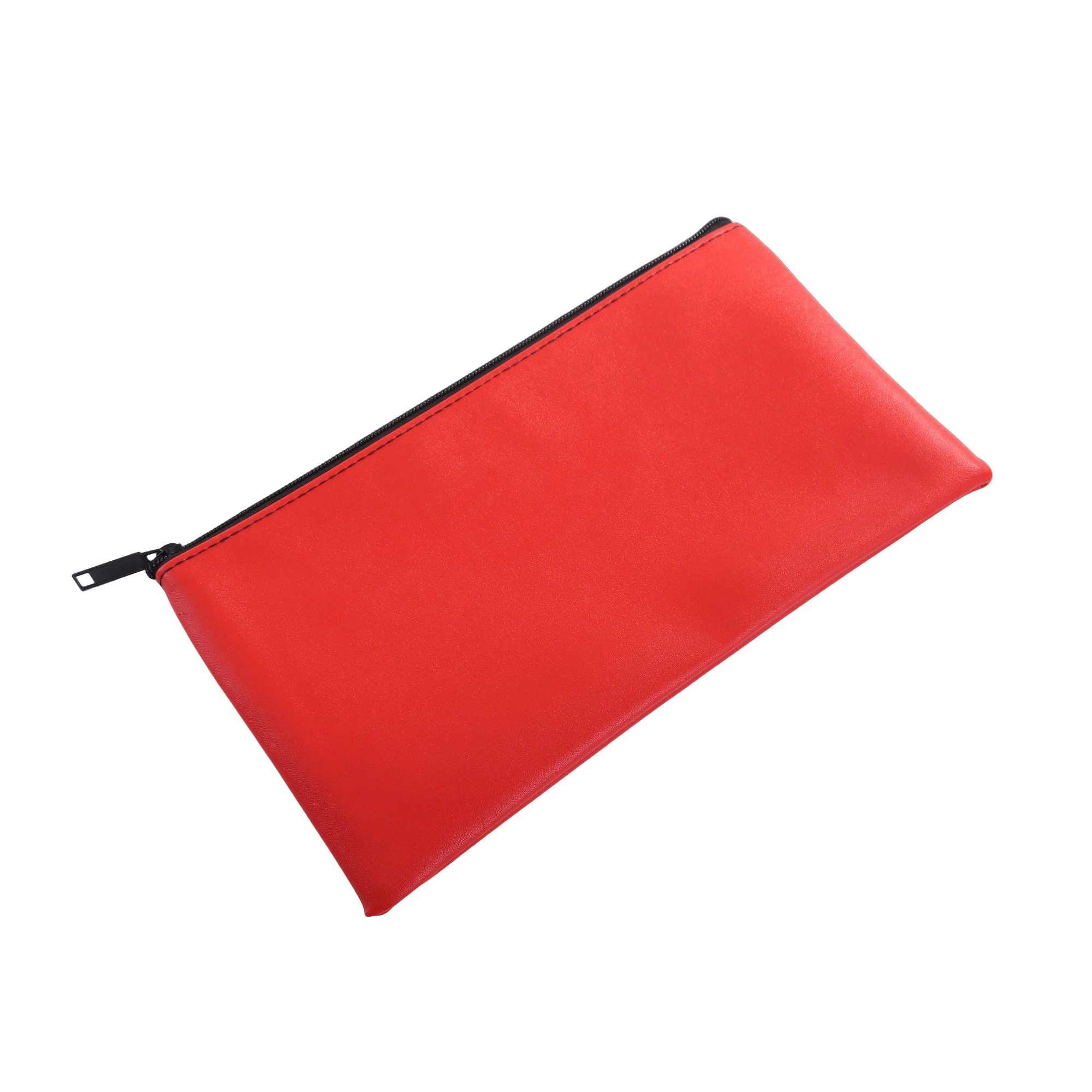 PU Leather Zipper Deposit Pouch 11" x 6" 10