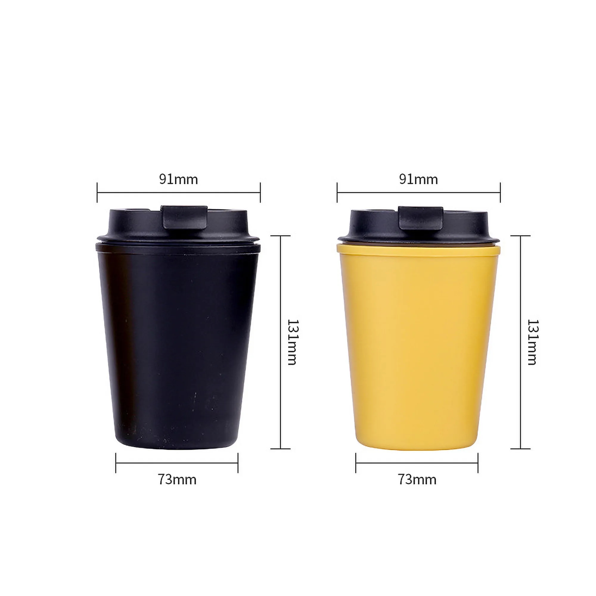 Double-walled insulated coffee cup Portable leak-proof 2
