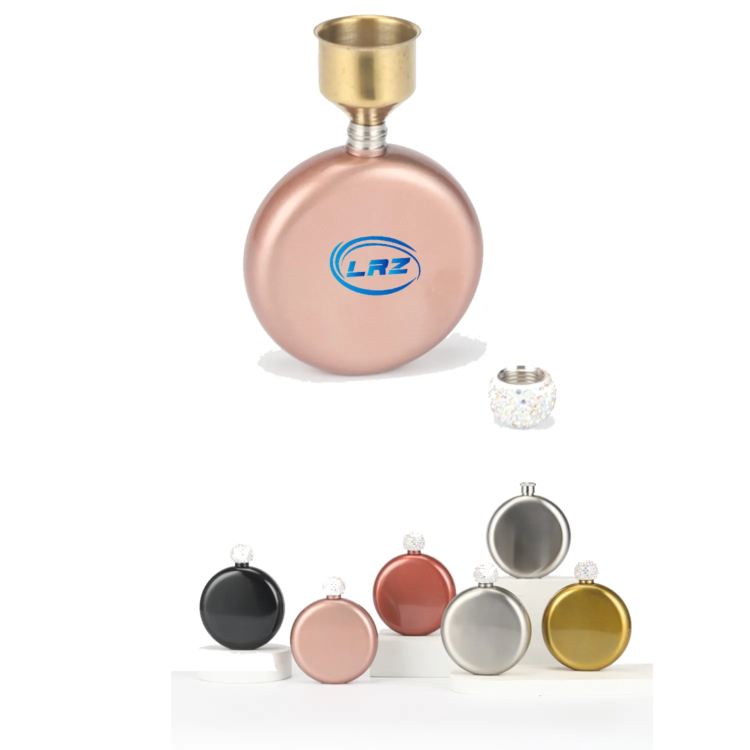 5oz Wine Hip Flask, custom water bottle with logo imprint 7