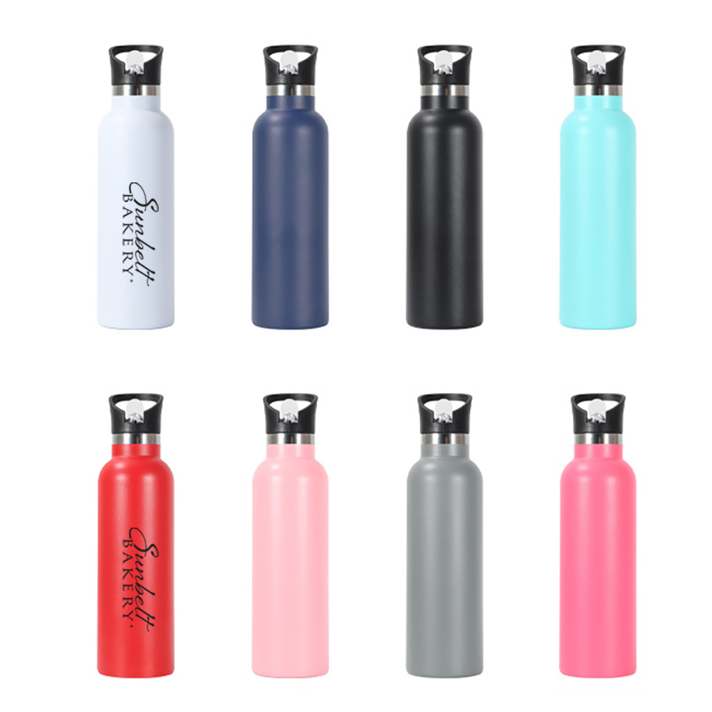 25 Oz. Vacuum Insulated Bottle w/ Straw Lid, custom water bottle with logo imprint 2