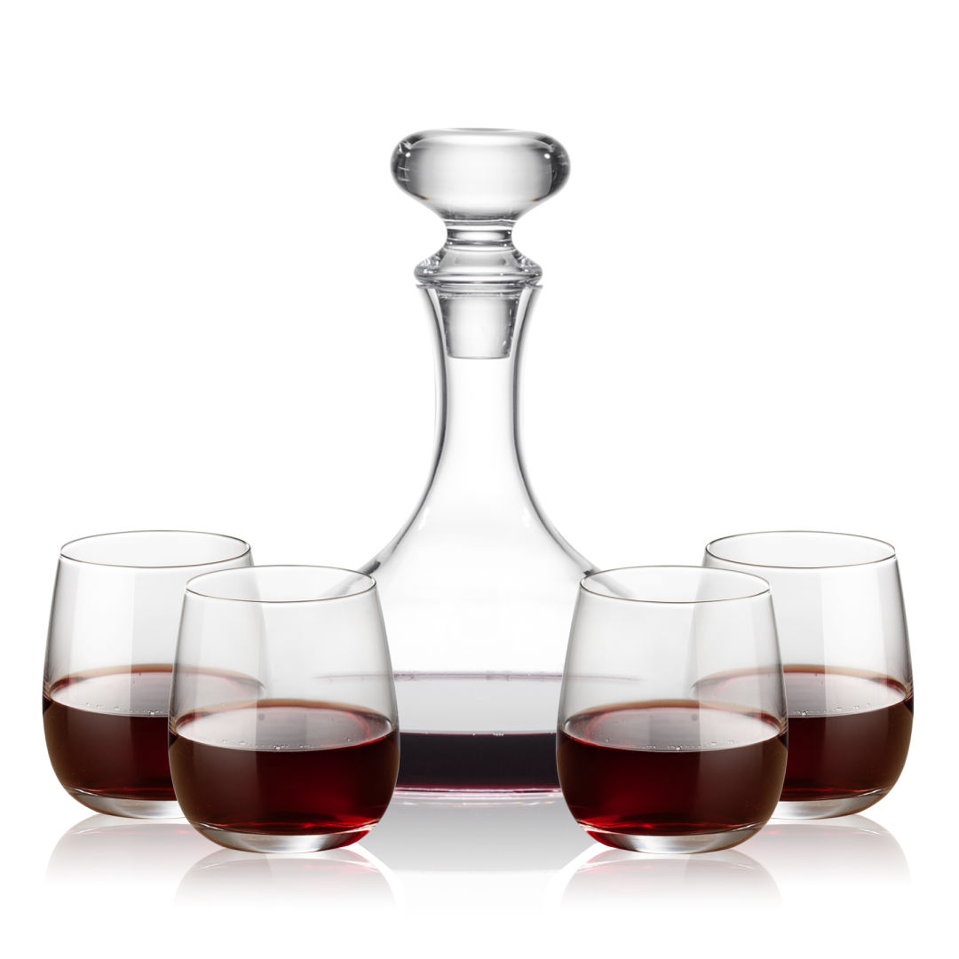 Stratford Decanter & Crestview Stemless Wine 7