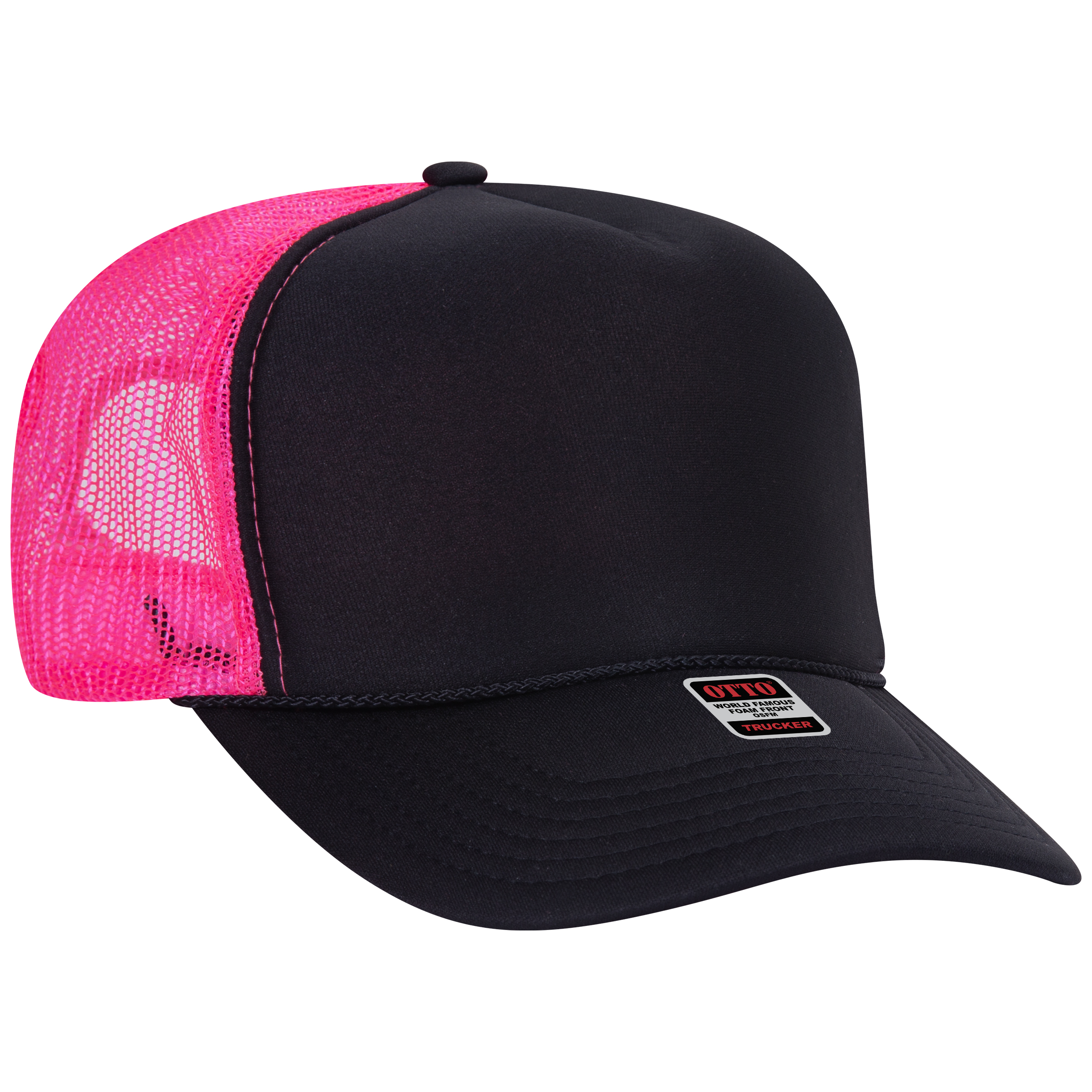 OTTO CAP® 5 Panel High Crown Mesh Back Trucker Hat 15