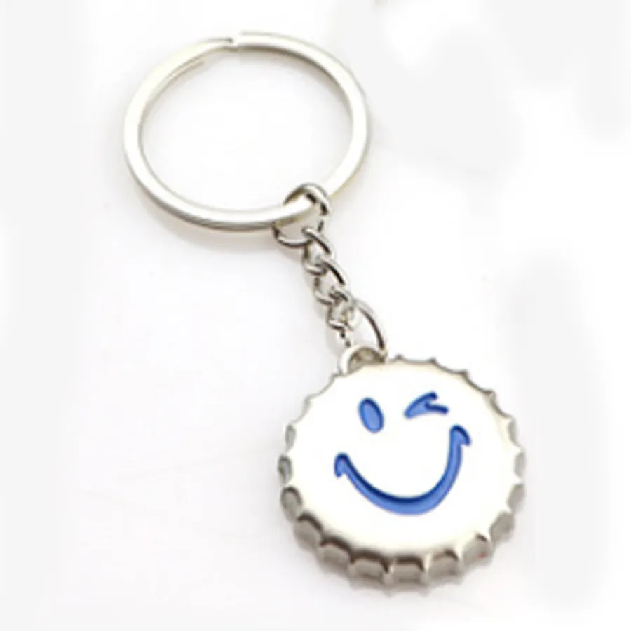 Cute Bottle Cap-shaped Metal Keychain 2