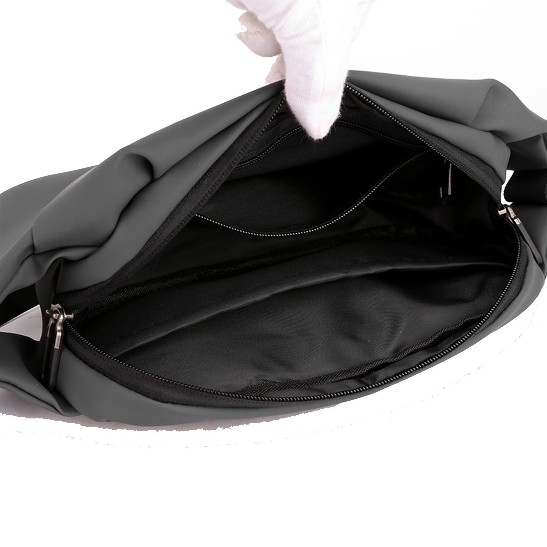 Men's nylon casual crossbody waist bag 9