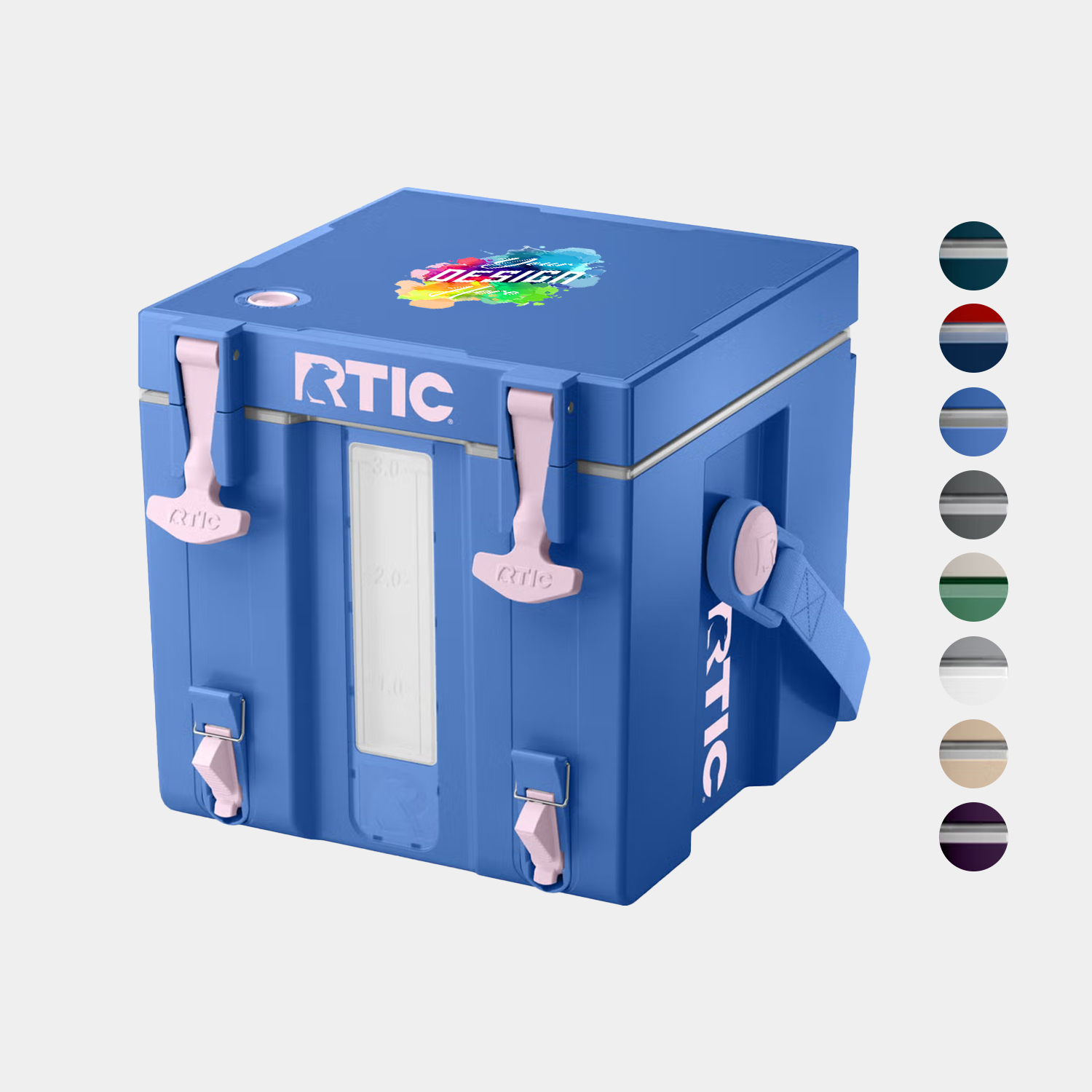 3 Gallon RTIC® Insulated Half Time Cooler Ice Chest (11.75" x 11.75") 2