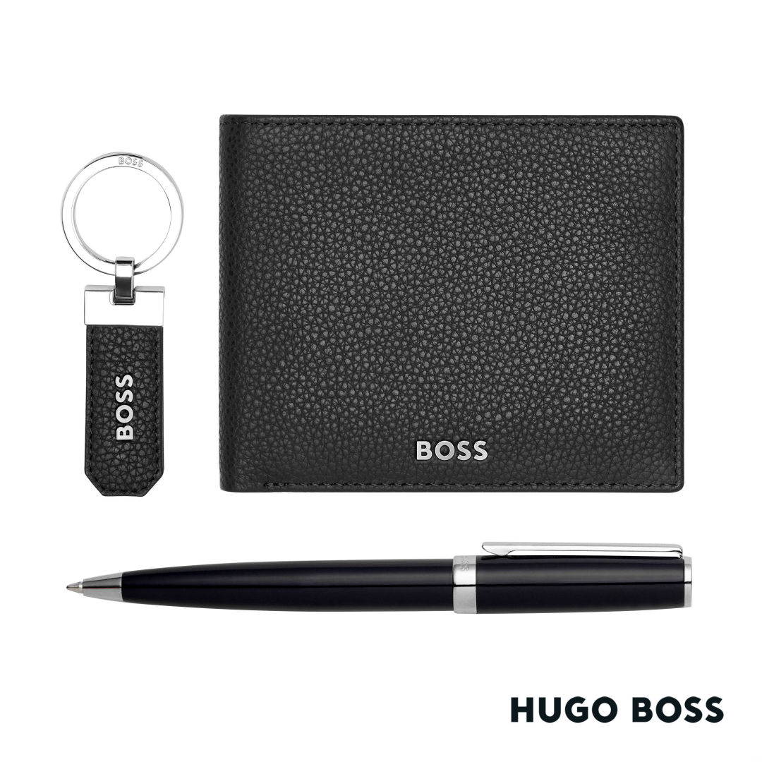 Hugo Boss® Ballpoint Pen, Key Ring & Wallet Set 3