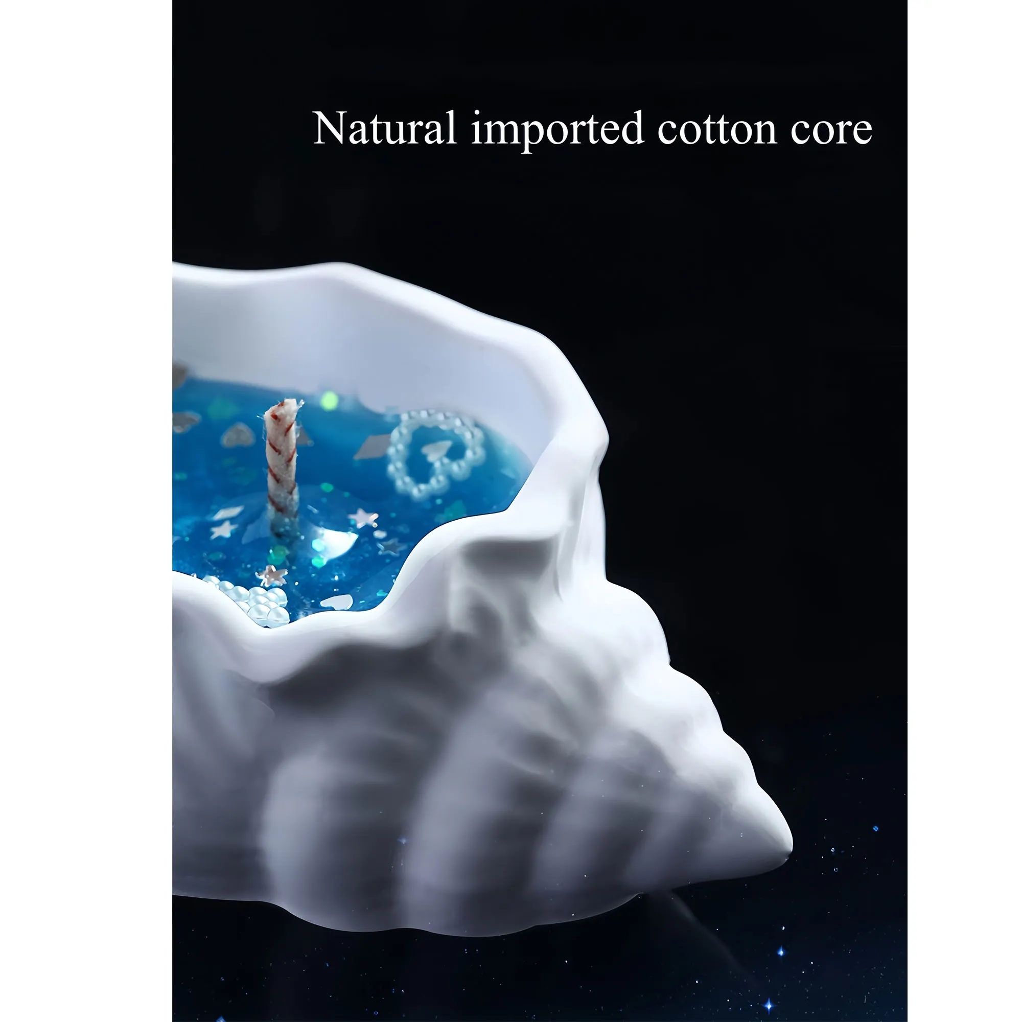 Elegant Seashell Scented Candle Gift Set 7