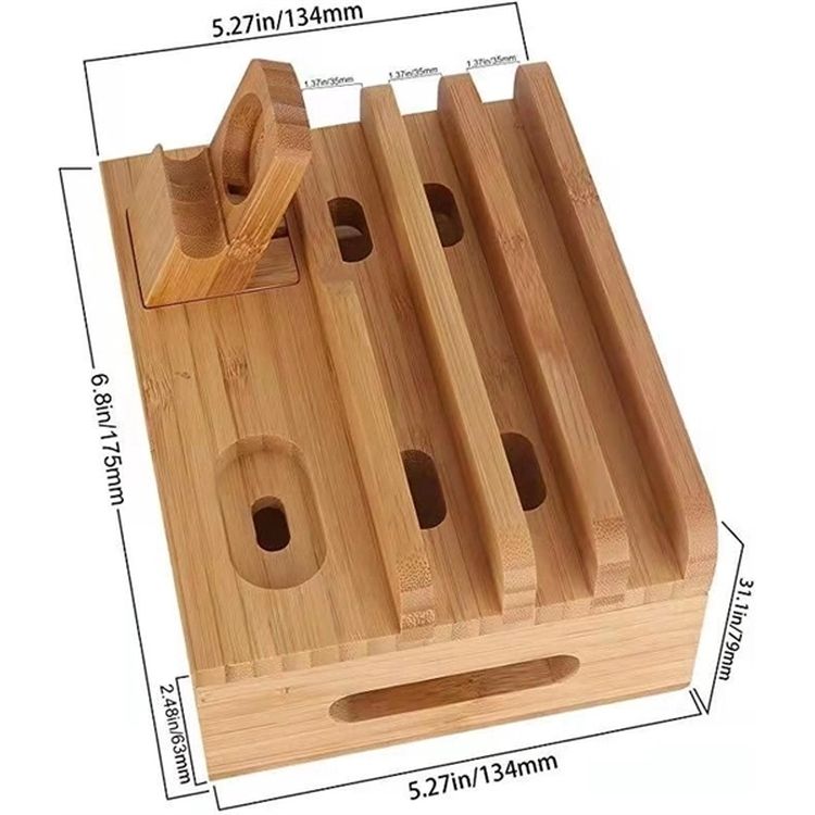 Bamboo Charging Station 4