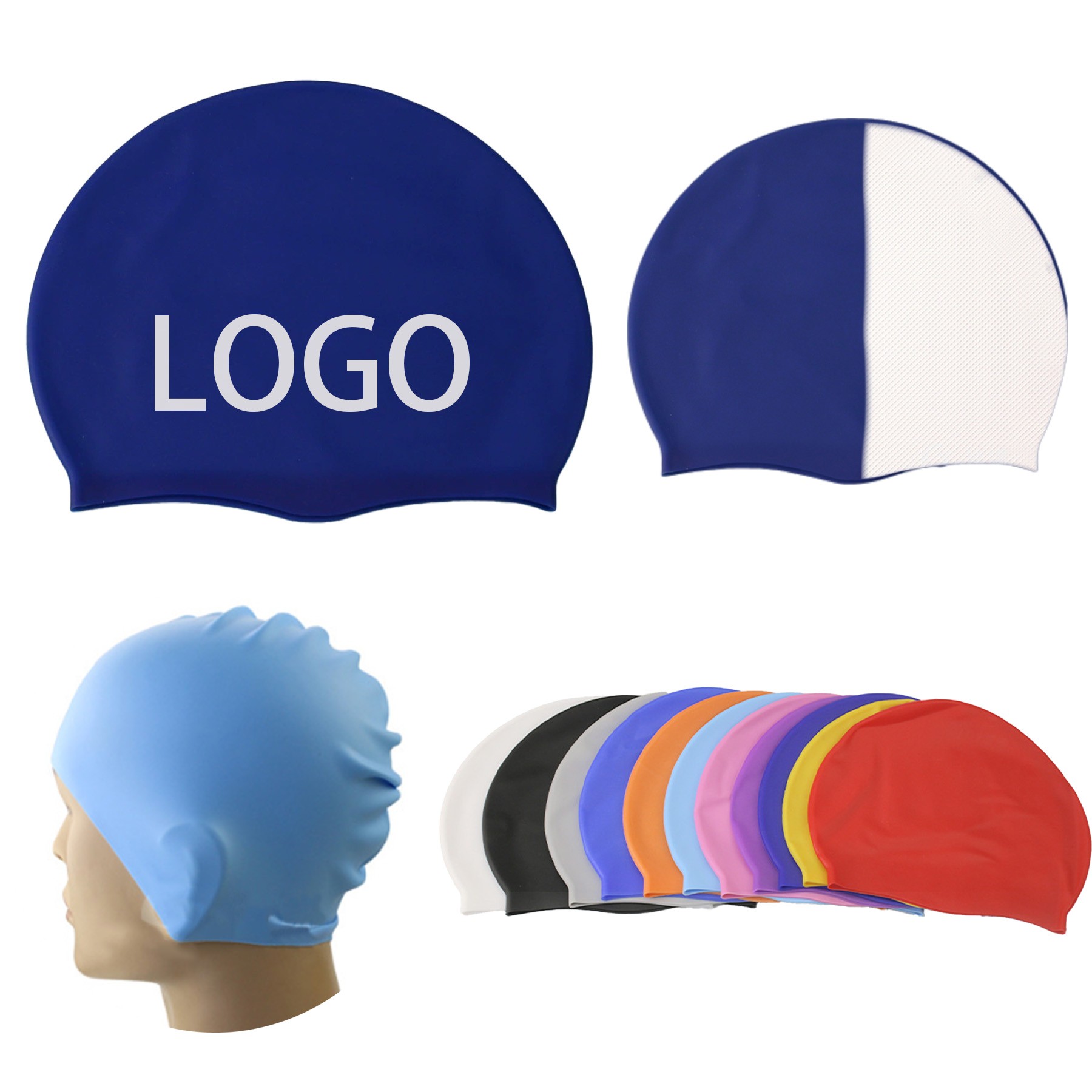 High Elastic Silicone Swimming Cap