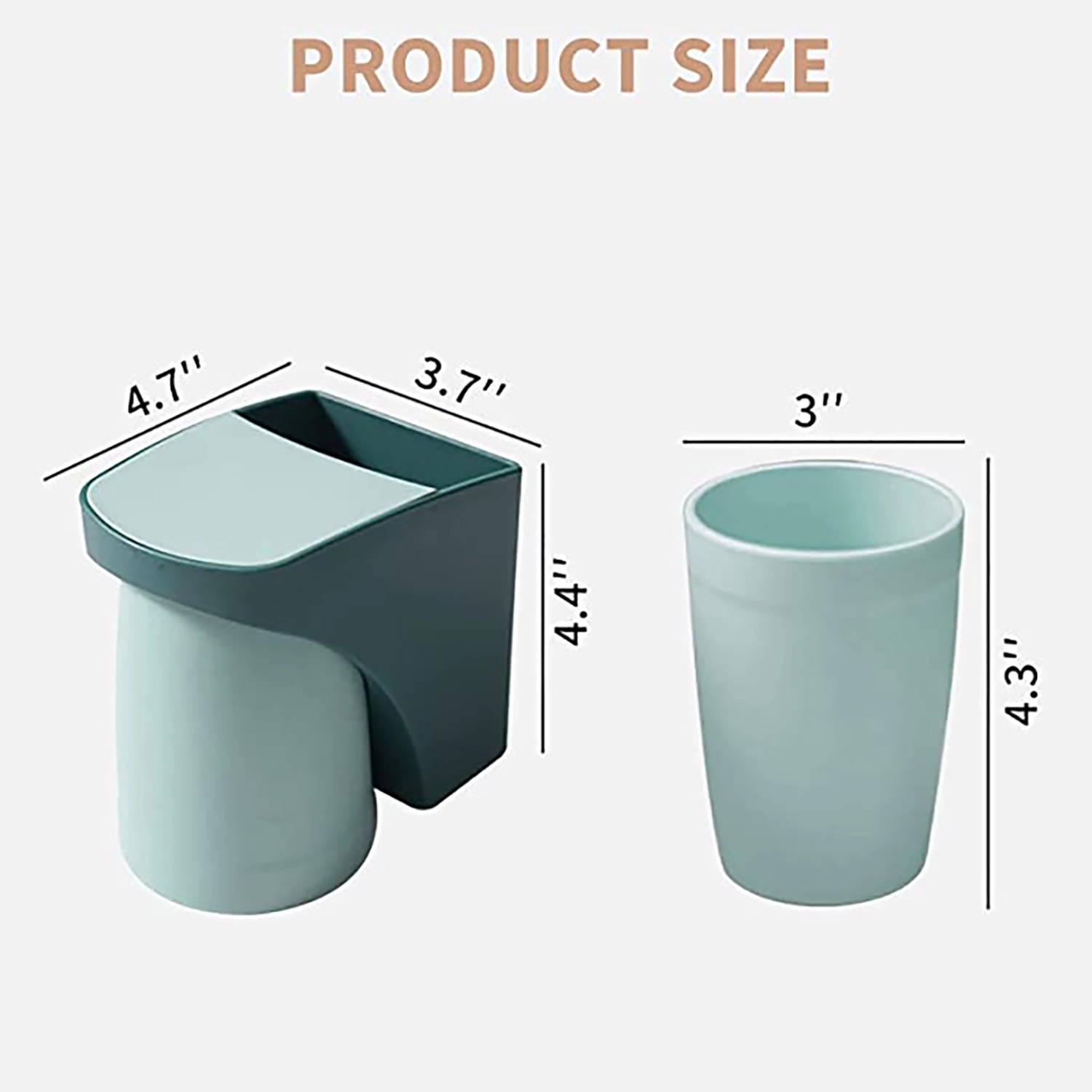 Wall-Mounted Toothbrush Storage Racktooth Cup Holder 3
