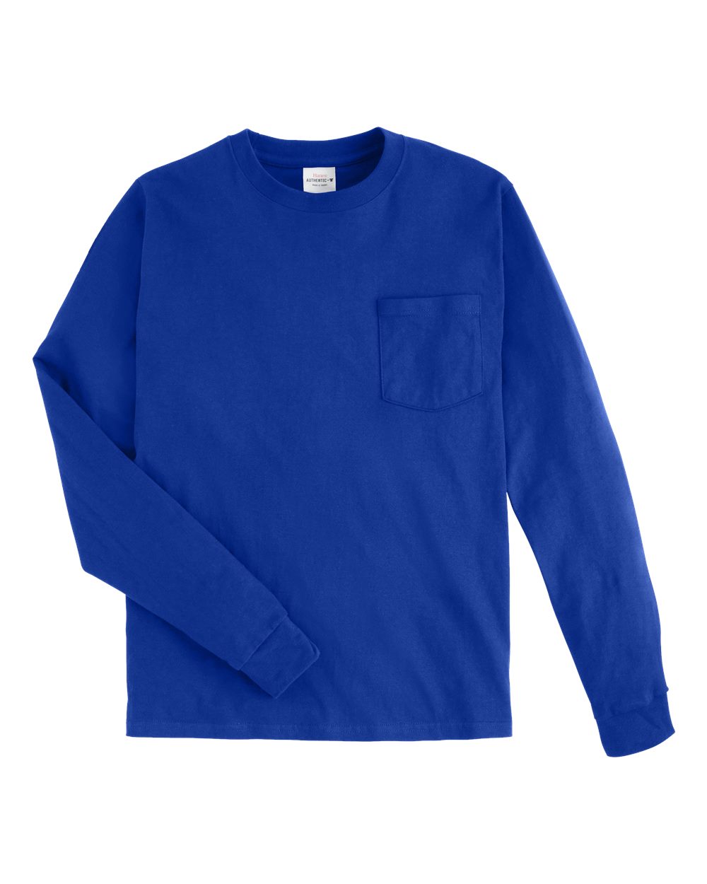 Unisex Authentic Long Sleeve Pocket T-Shirt - 5596 19