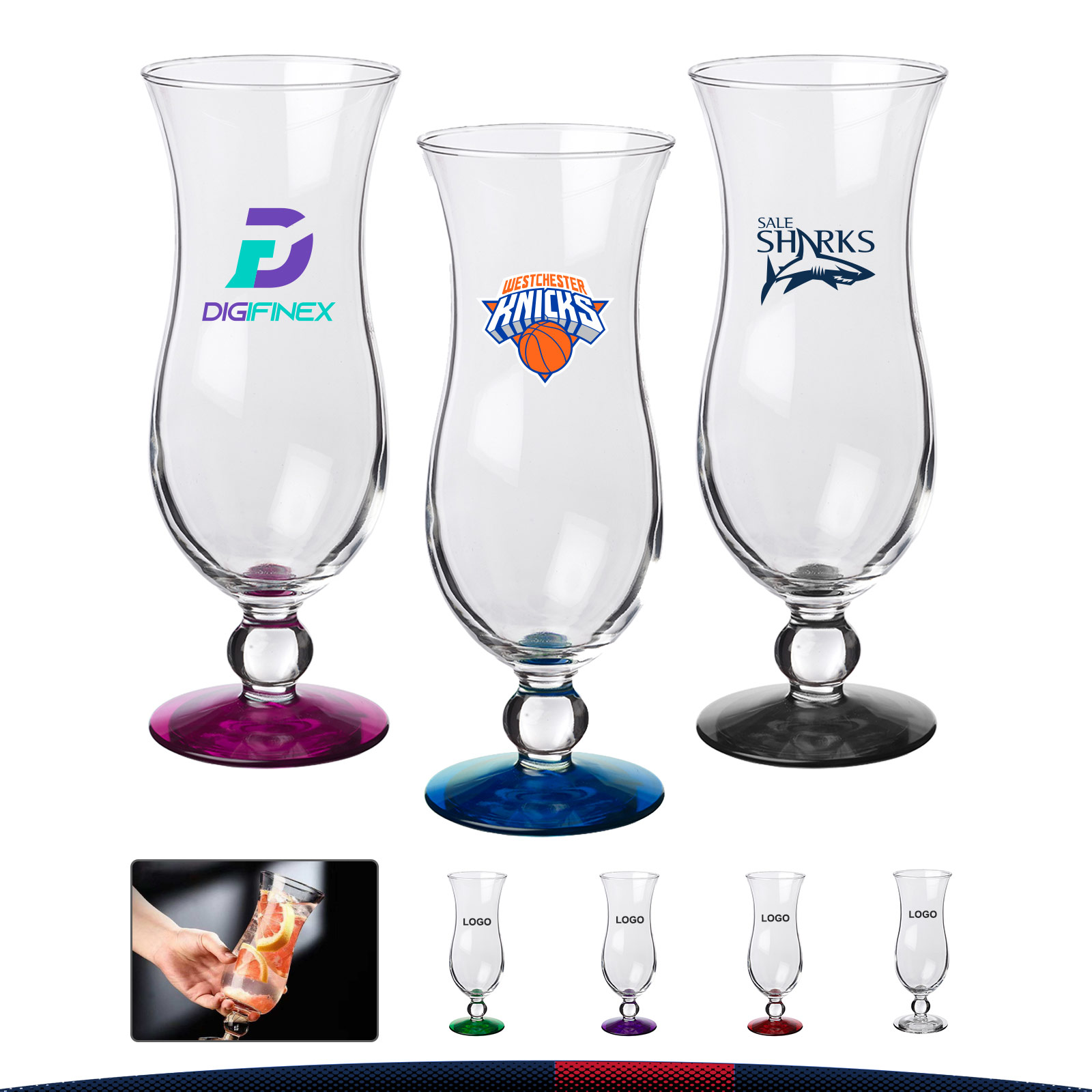 16 oz. Libbey Custom Hurricane Glasses 2