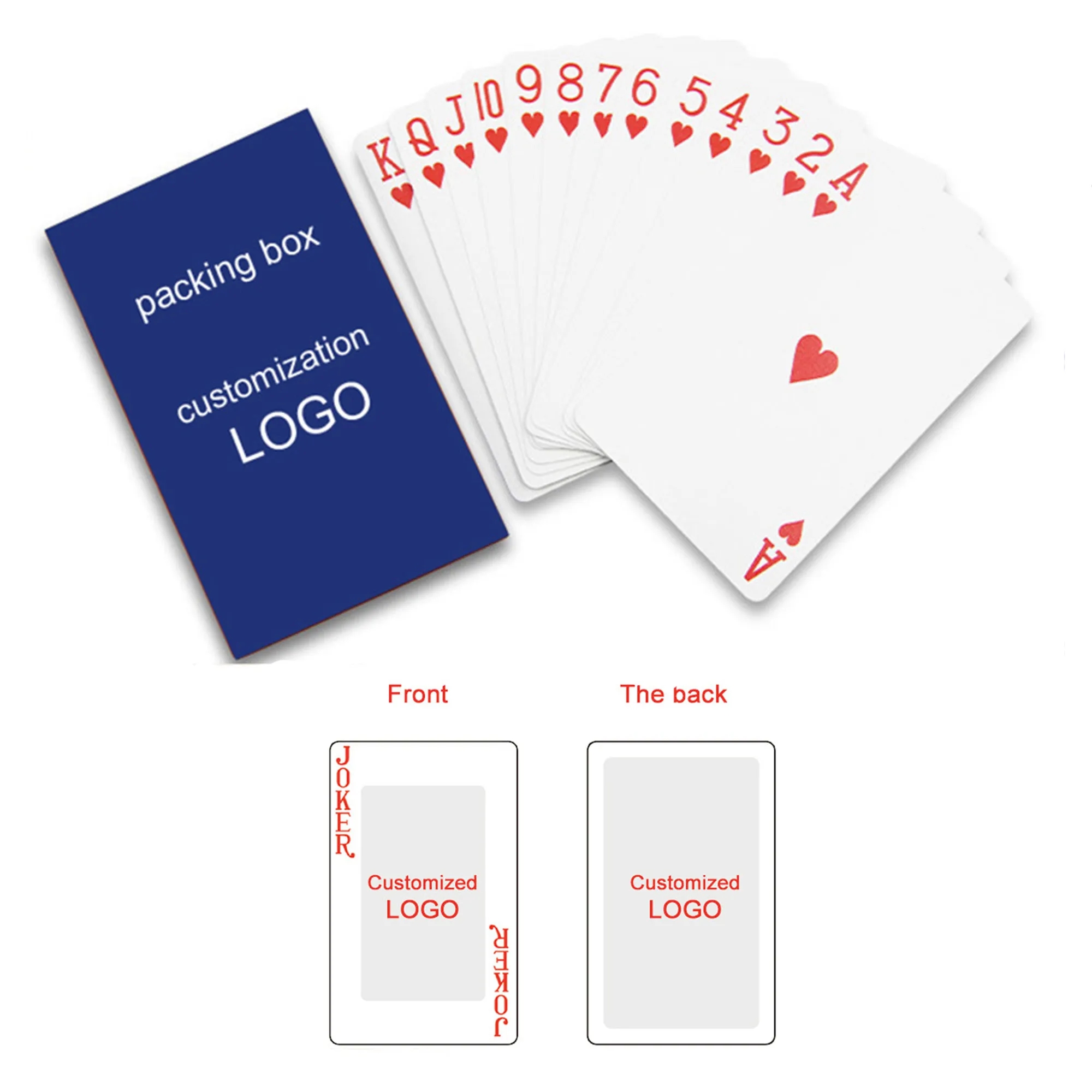 54 PCS Playing  Poker Cards