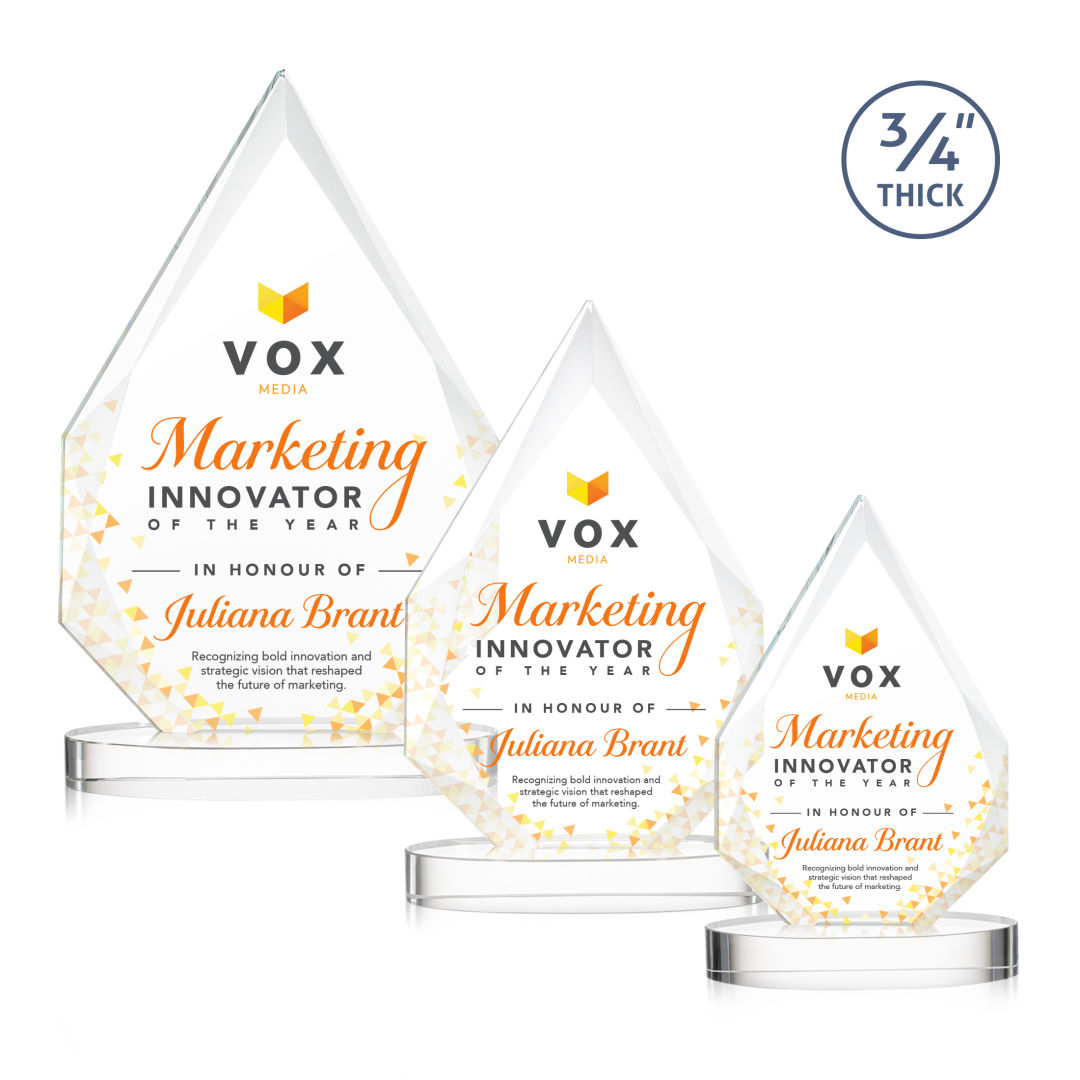 Hawthorne VividPrint™ Award on Alberton Base - Clear 1