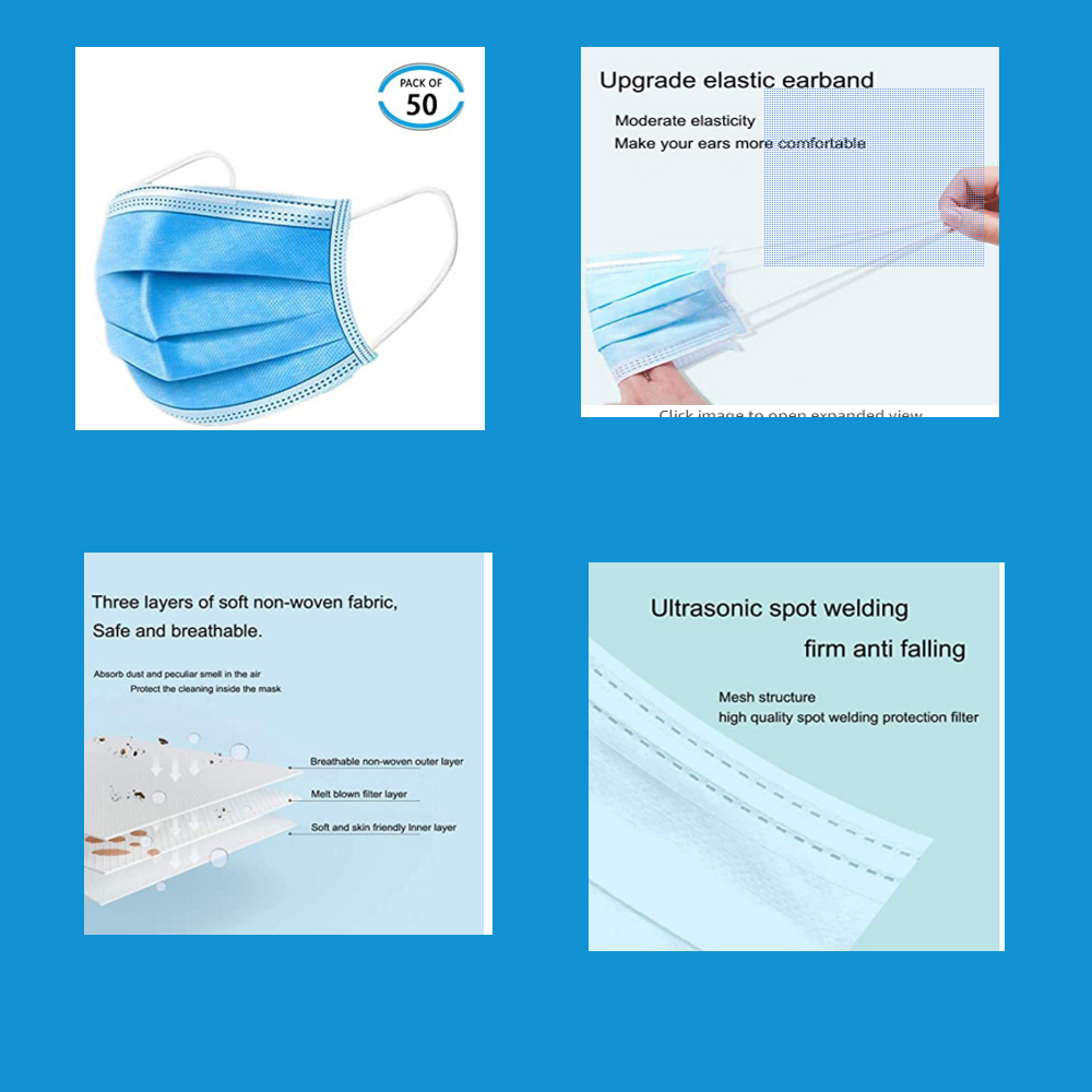 3 Ply Face Mask-50pcsOffice Pack 1