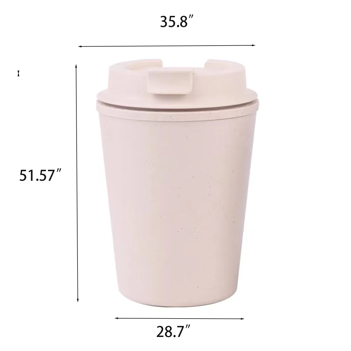 11oz Coffee Ground Wheat Straw Water Coffee Cup 7