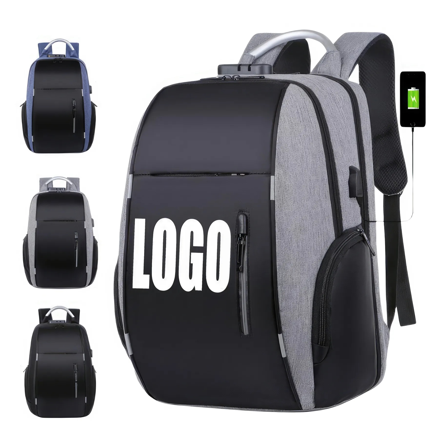 Travel Business School Laptop Backpack with USB Port 1