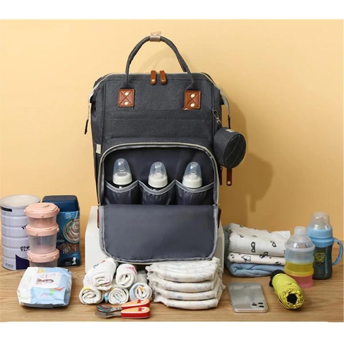 Diaper Bag Backpack with USB Charging Port 6