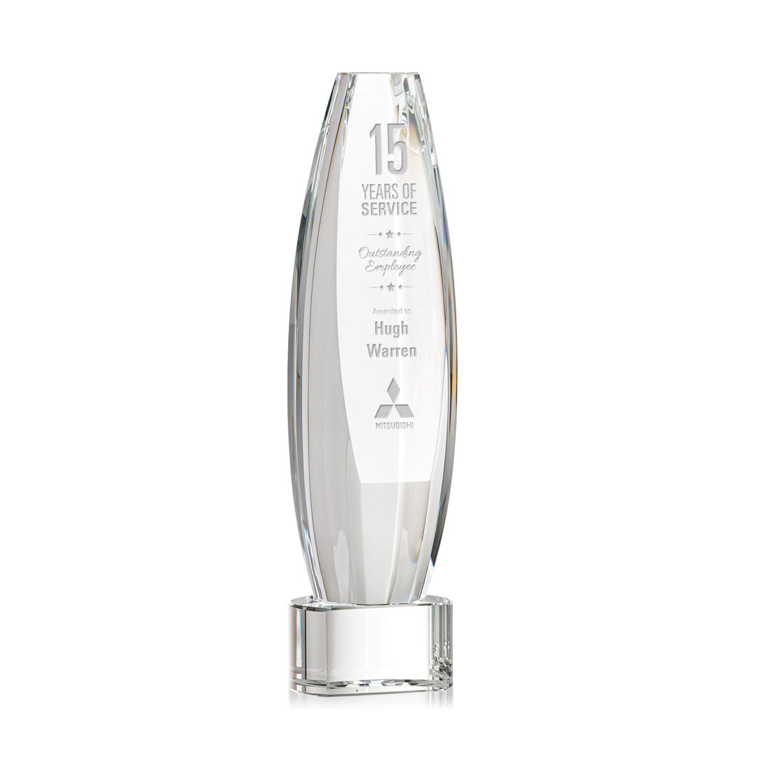 Hoover Award on Paragon Base - Clear