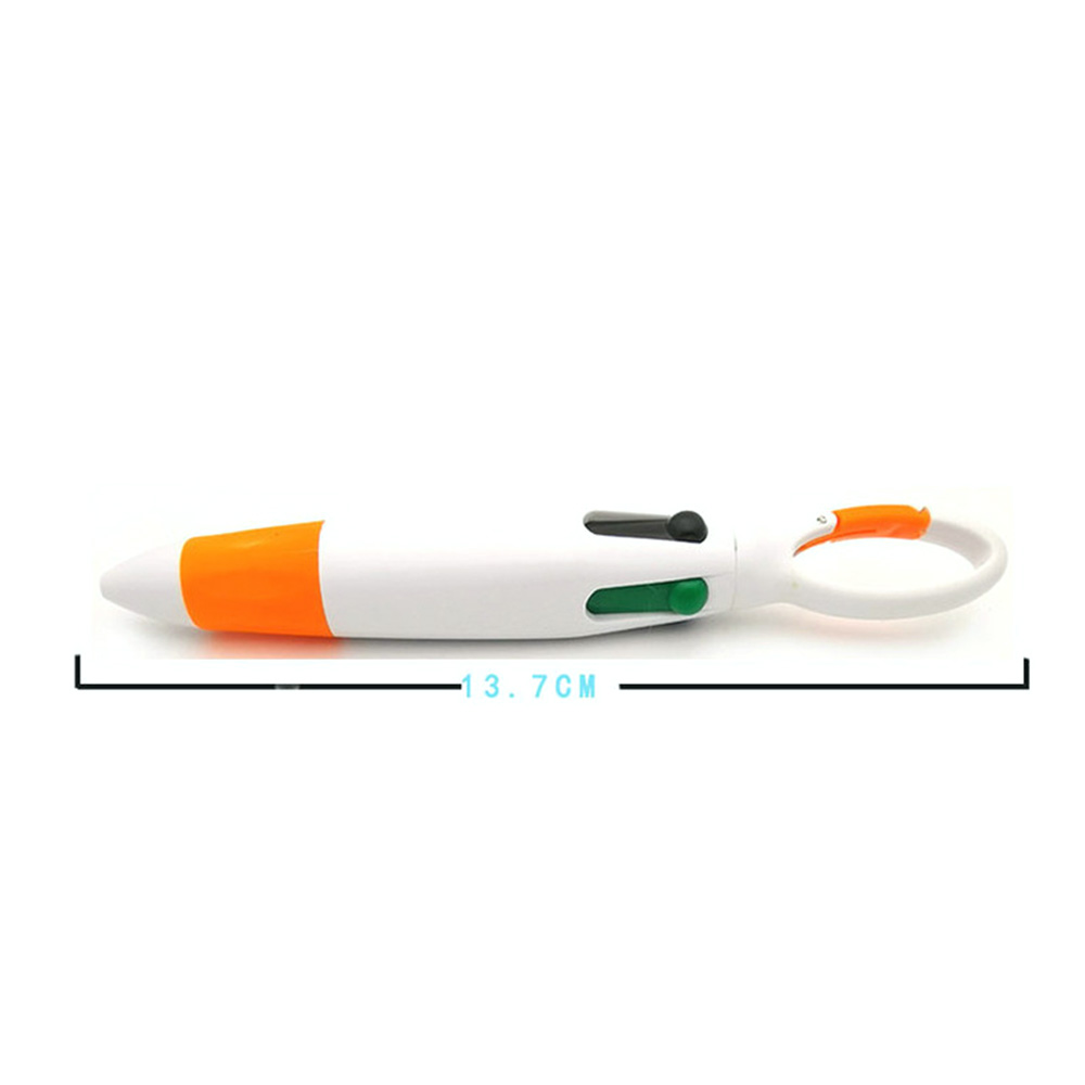 1.0mm Colorful ballpoint pen carabiner key ring 2