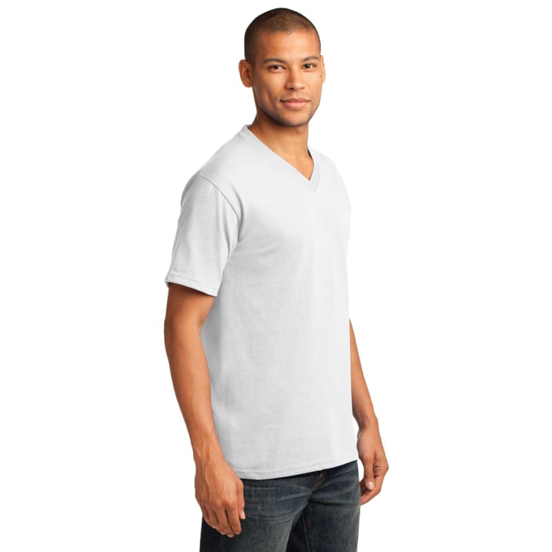 Port & Company Core Cotton V-Neck Tee. 7