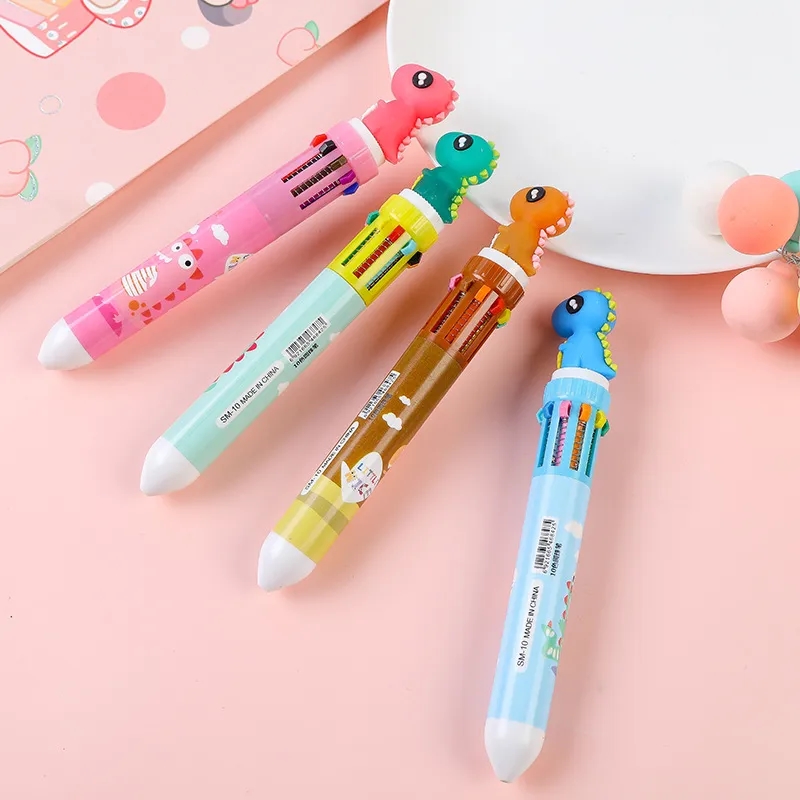 Cartoon Ten Color Shuttle Pens 6