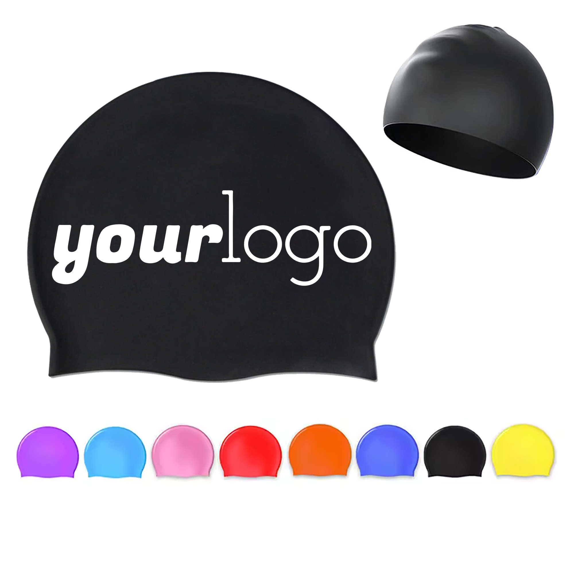 Adult Silicone Swim Cap 6