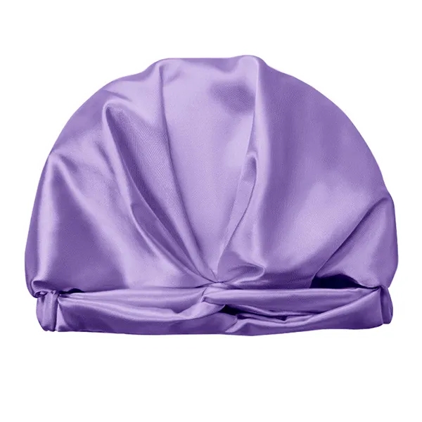 Solid Color Polyester Imitation Silk Nightcap 5
