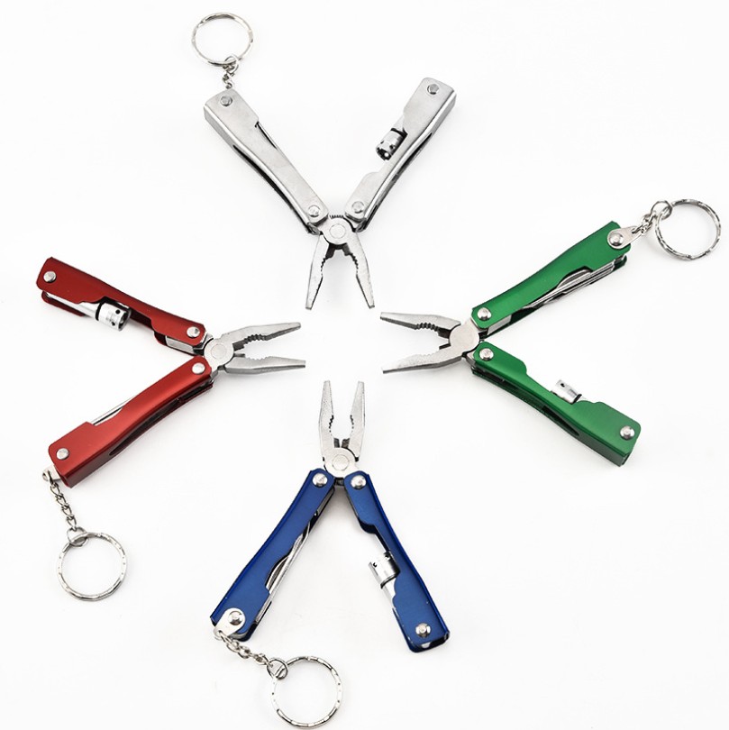 Stainless Steel Multi-Tool Folding Pliers with Mini Flashlight 6