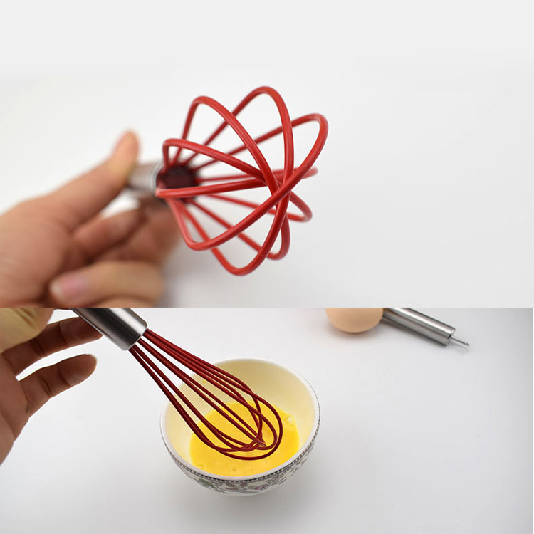 10-inch 5-wire Silicone Stainless Steel Egg Beater 5