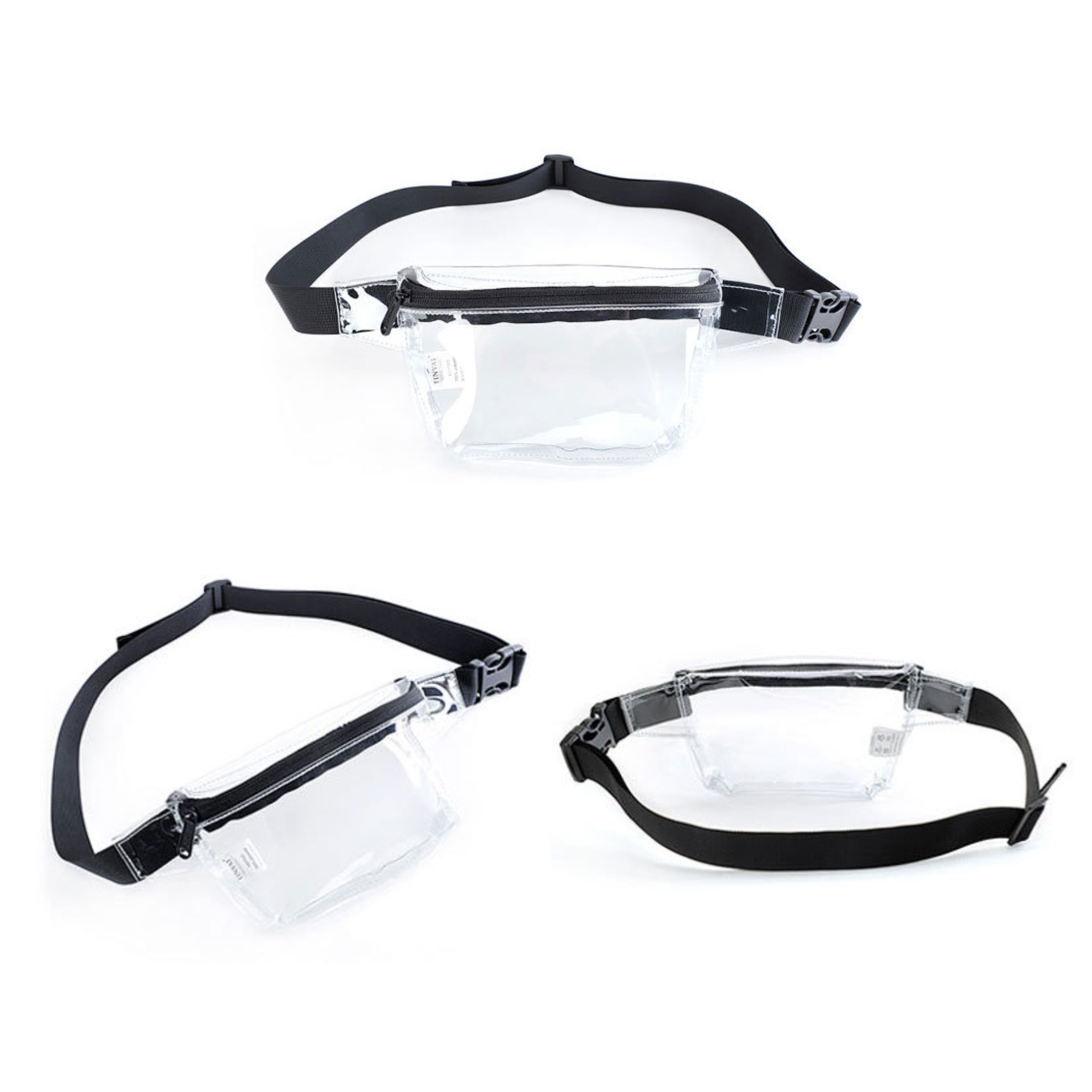 Clear Black Fanny Pack (direct import) 3