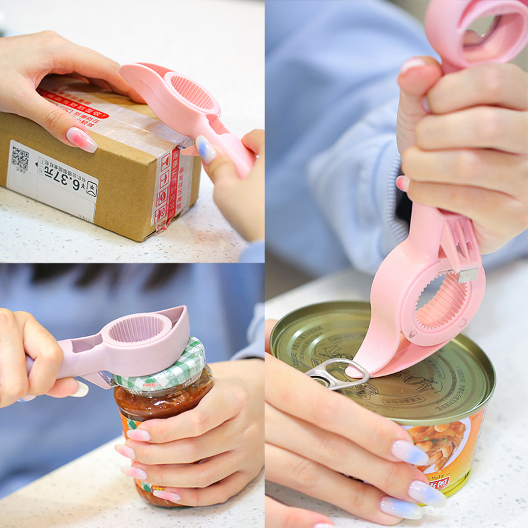 4-in-1 Multi-Function Can and Bottle Opener 4