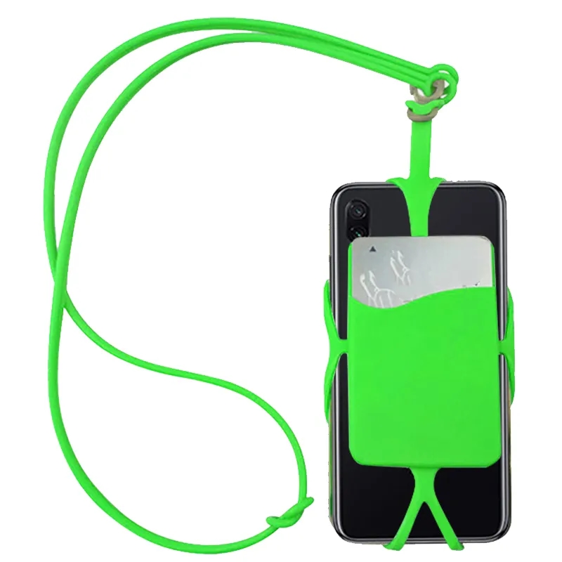 Universal Neck Phone Holder W/Card Pocket 10