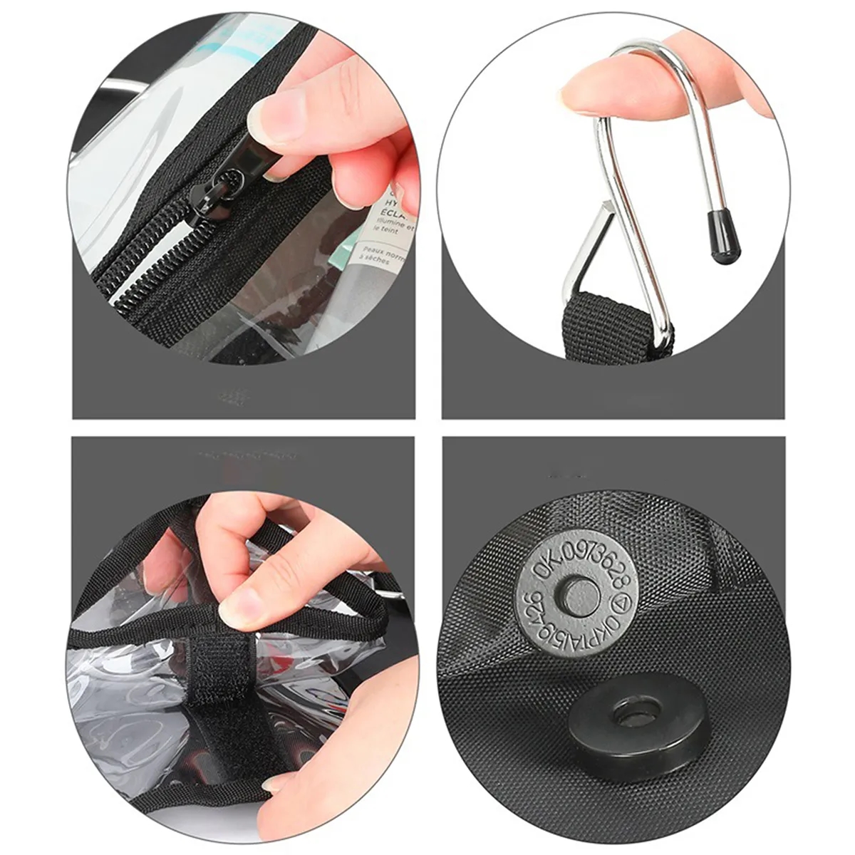 4 In 1 Detachable Hanging Roll-Up Travel Toiletry Makeup Bag 3