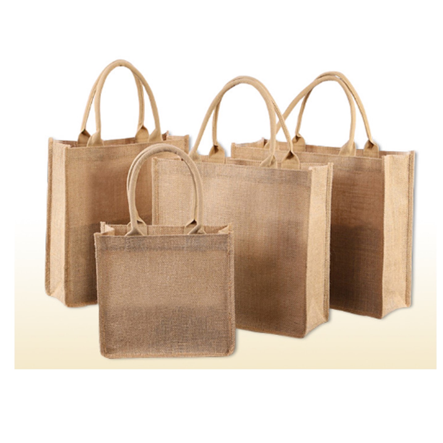 Reusable Blank Burlap Tote for Shopping Bags 3