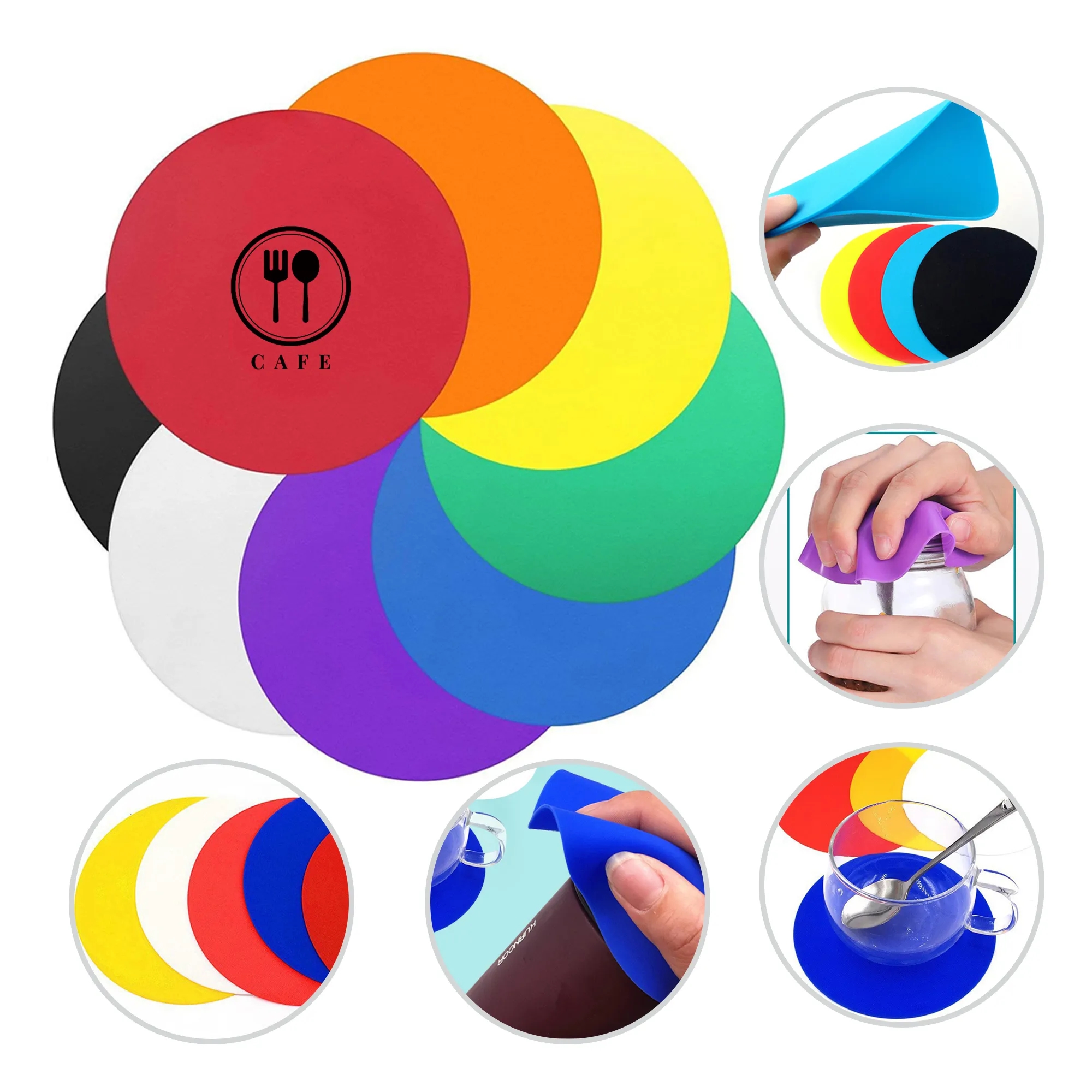 Multifunctional Silicone Bottle Opener Coaster 2