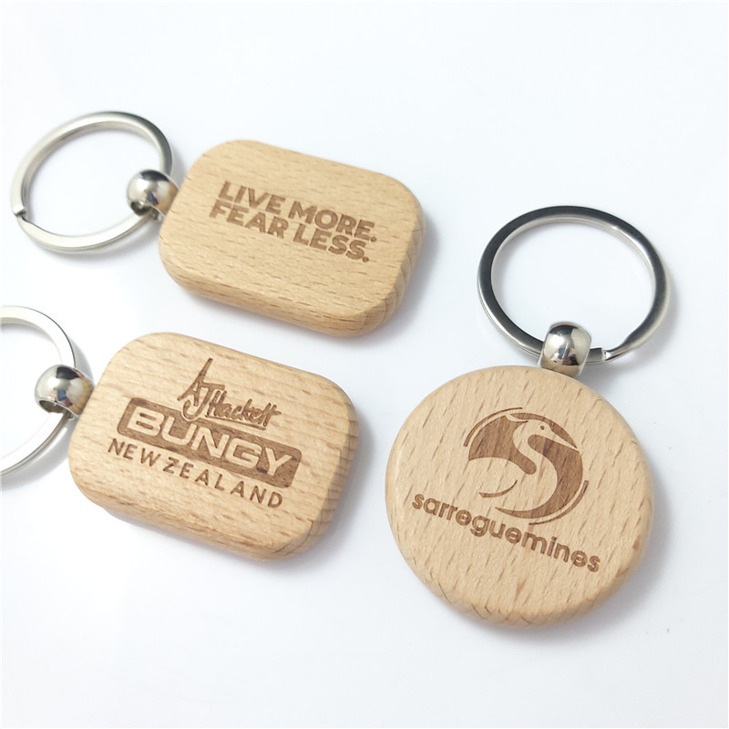 Promotional wooden keychain 2