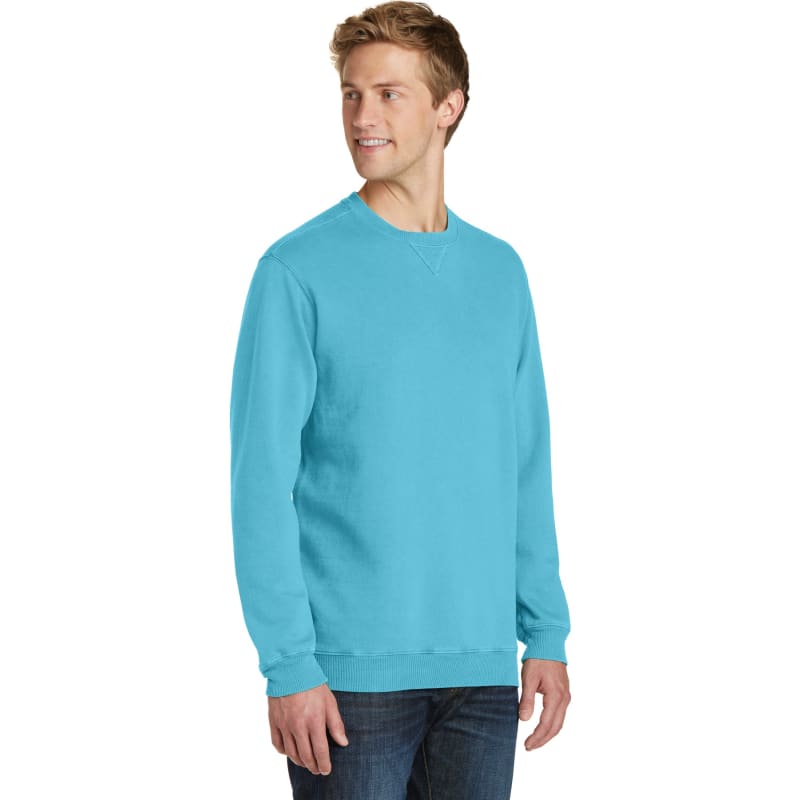 Port & Company Beach Wash Garment-Dyed Crewneck Sweatshirt, custom hoodie or sweatshirt with logo imprint 53