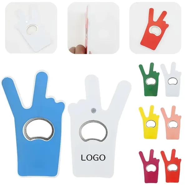 Magnetic Bottle Opener with Finger Friendly Beer Cap Remover 2