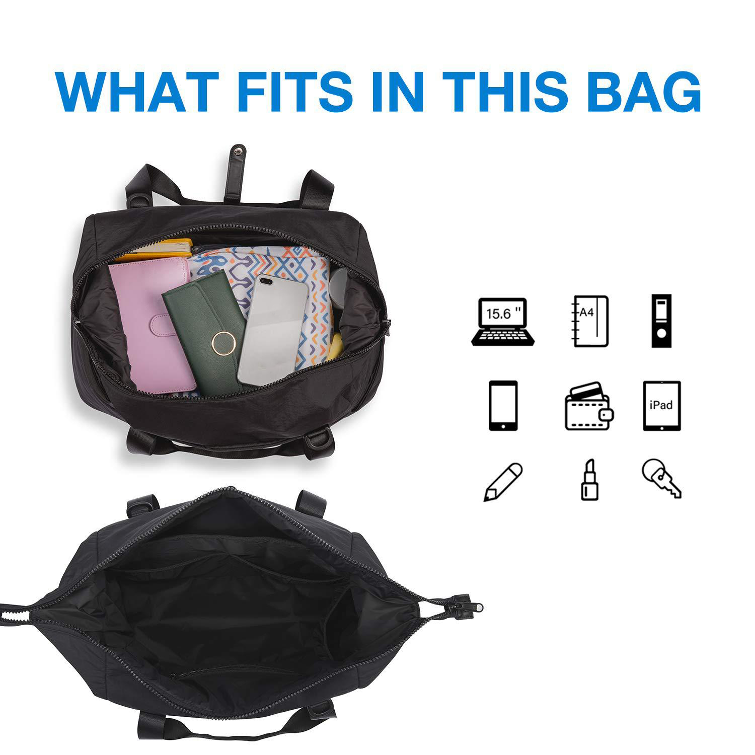 Gym Bag for Women Travel Duffel Bags with Trolley Sleeve 3