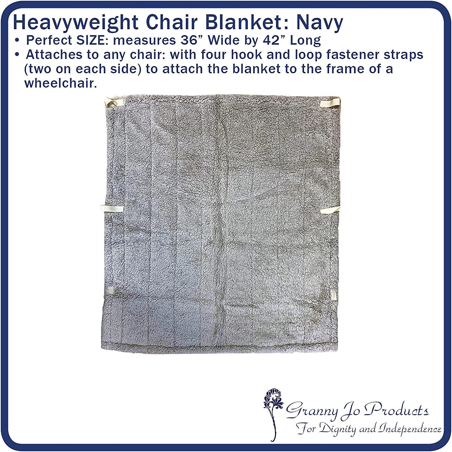 Heavyweight Wheelchair Blanket With Pouch For Adults 2