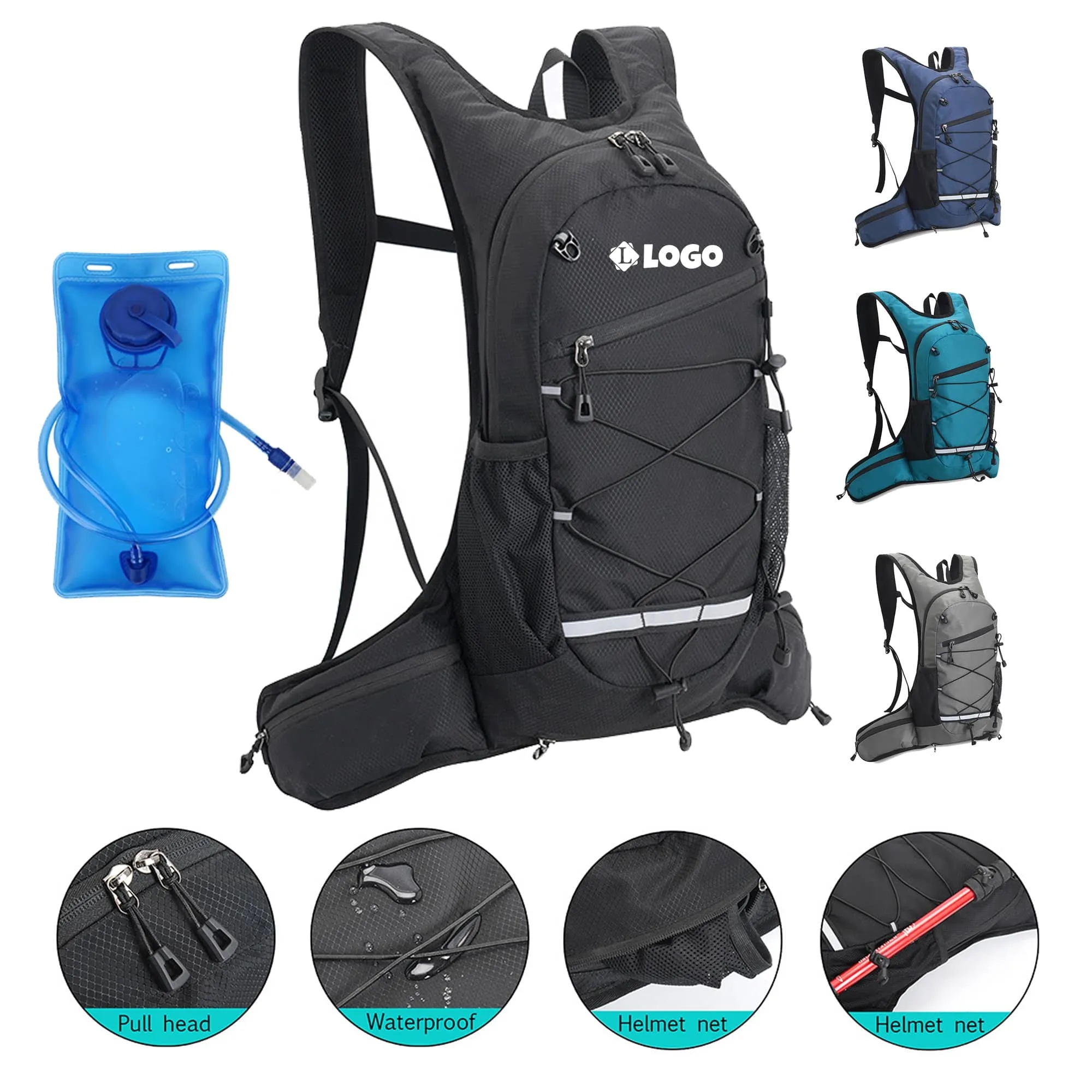 Detachable Water Bladder Hiking Backpack 4