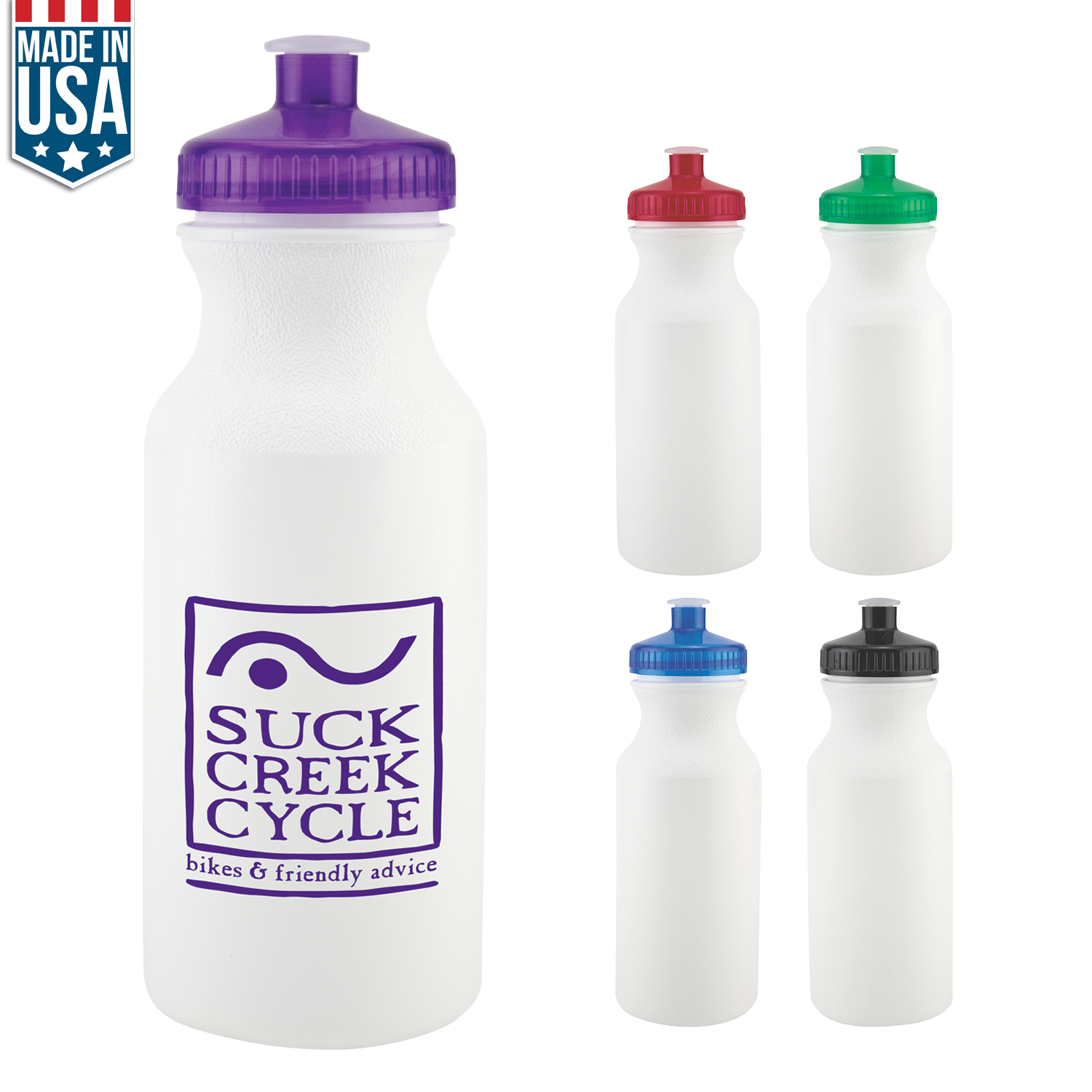 20 oz Bike Water Bottle Factory Direct 1