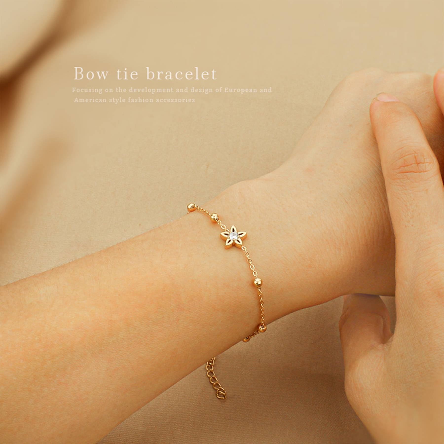 Stainless Steel Light luxLight luxury star delicate bracelet 3